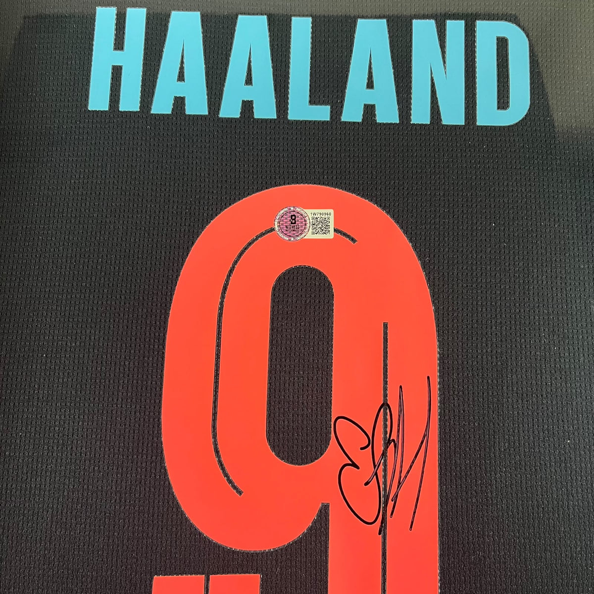 Erling Haaland Signed Jersey Framed