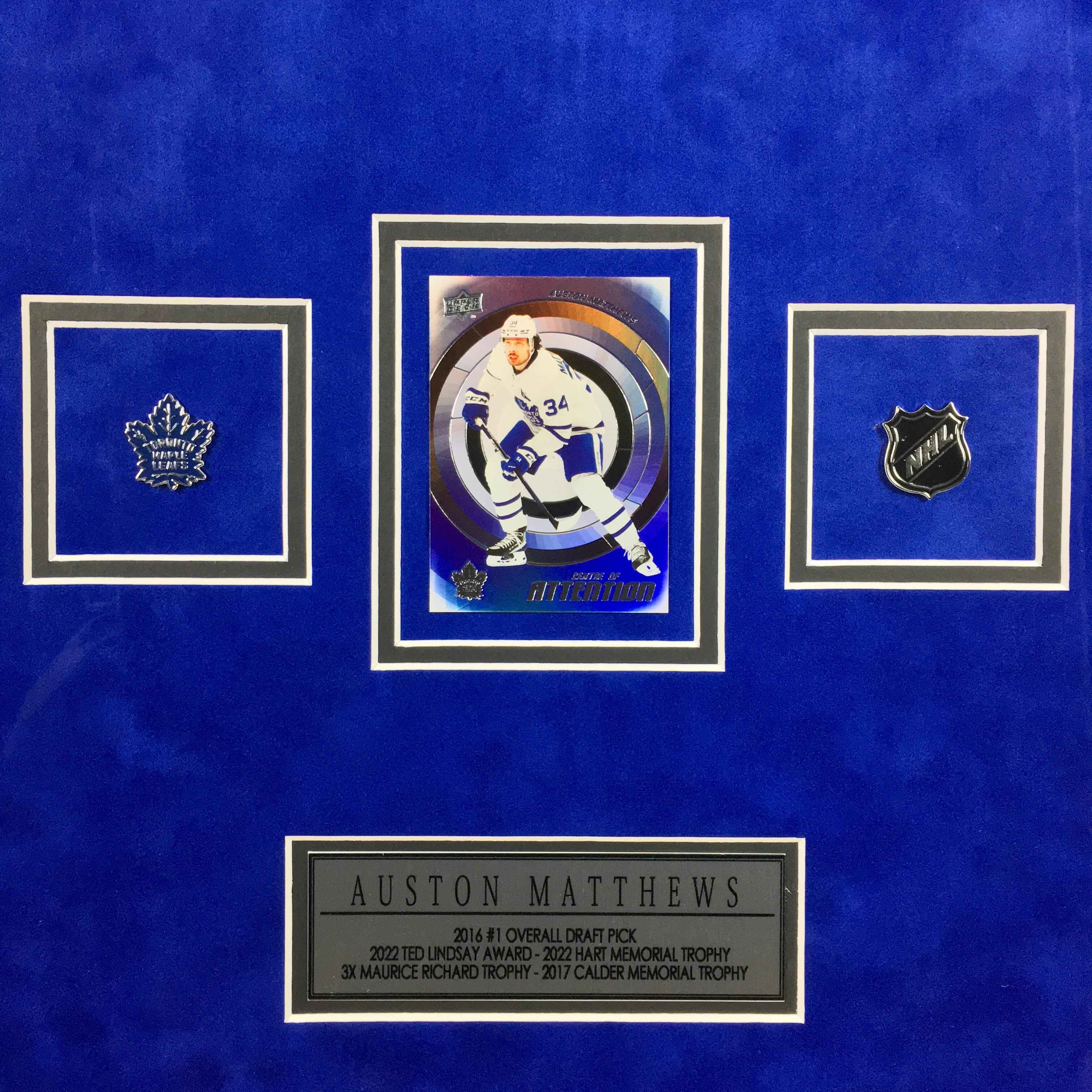 Auston Matthews Signed Jersey Framed