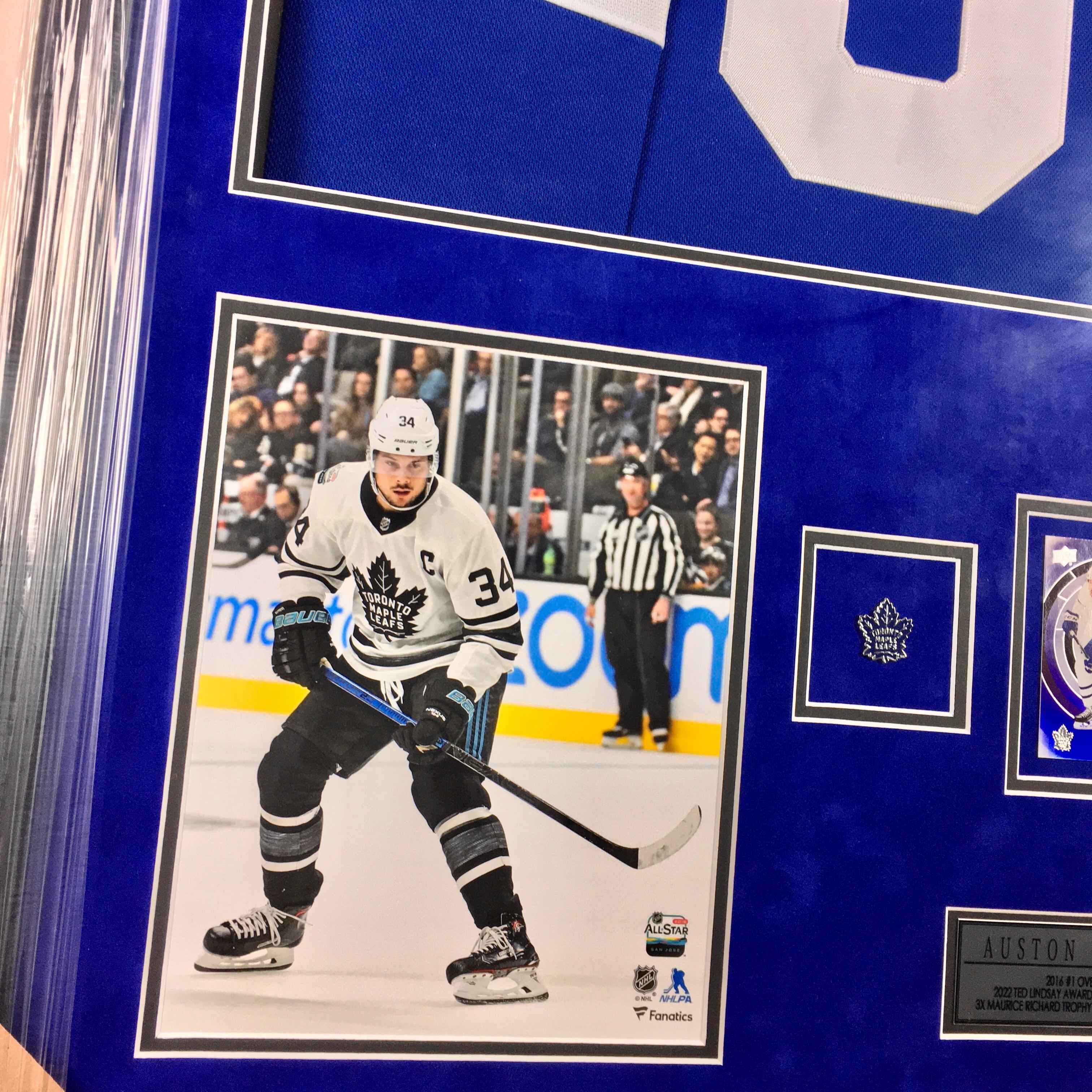 Auston Matthews Signed Jersey Framed