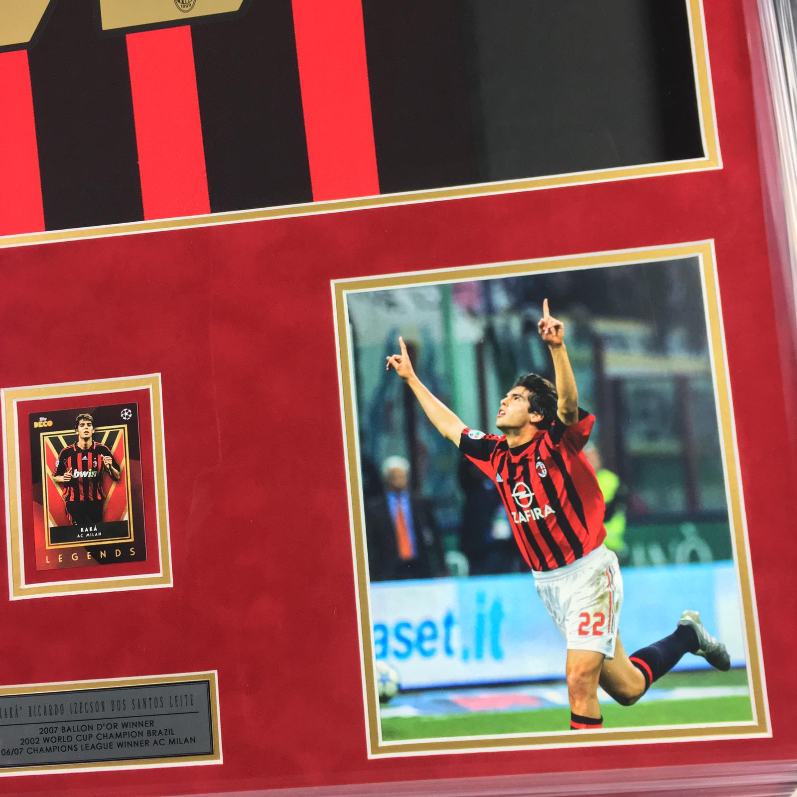 Kaka Signed Jersey Framed
