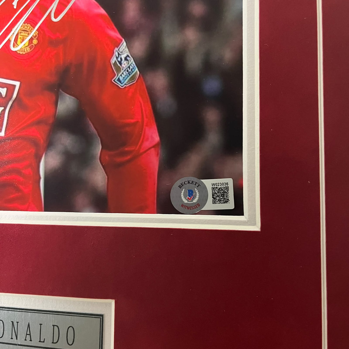 Cristiano Ronaldo Signed Photo Framed