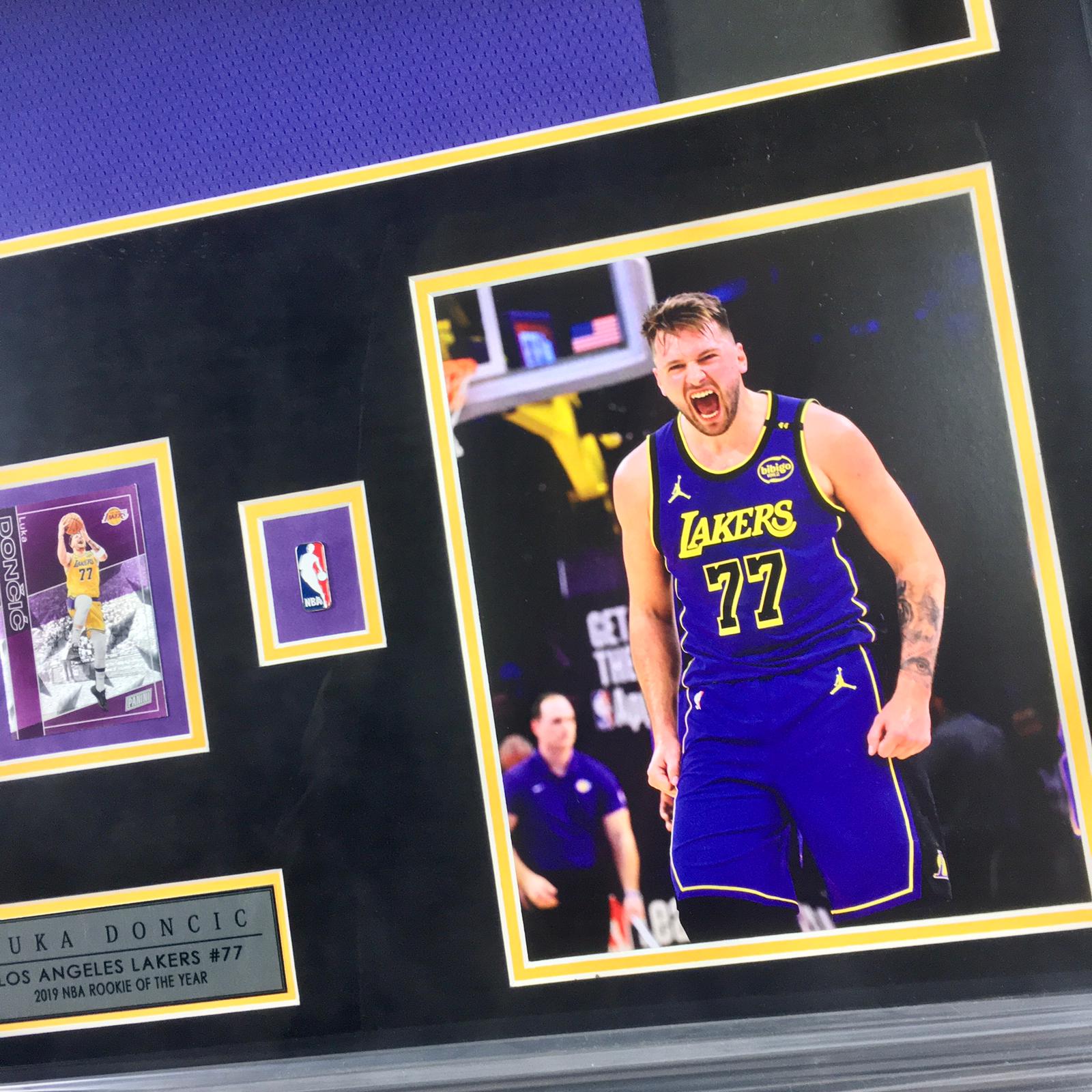 Luka Doncic Signed Jersey Framed