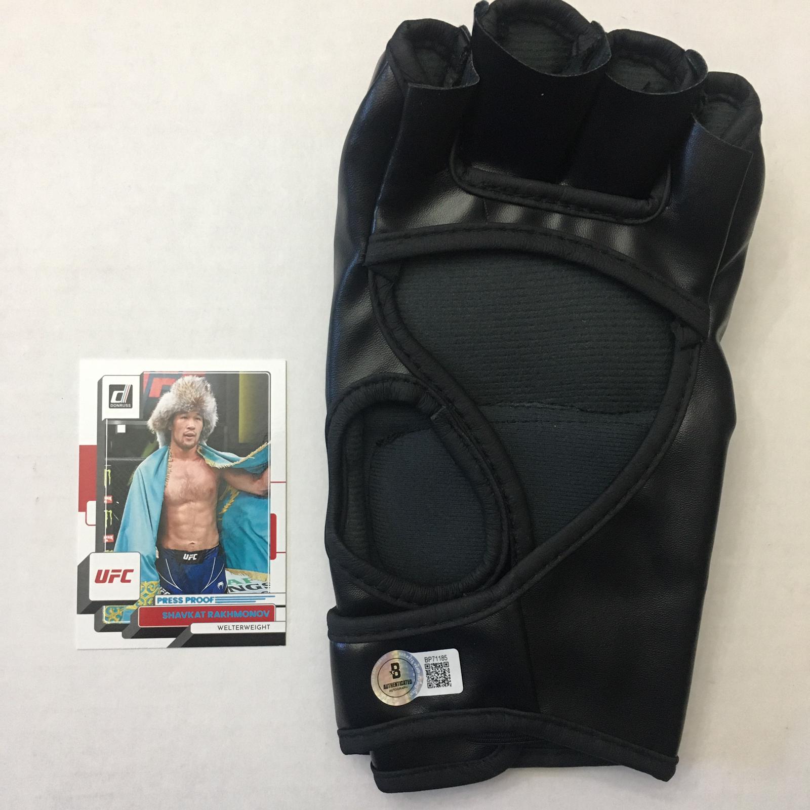 Shavkat Rakhmonov Signed Glove Framed