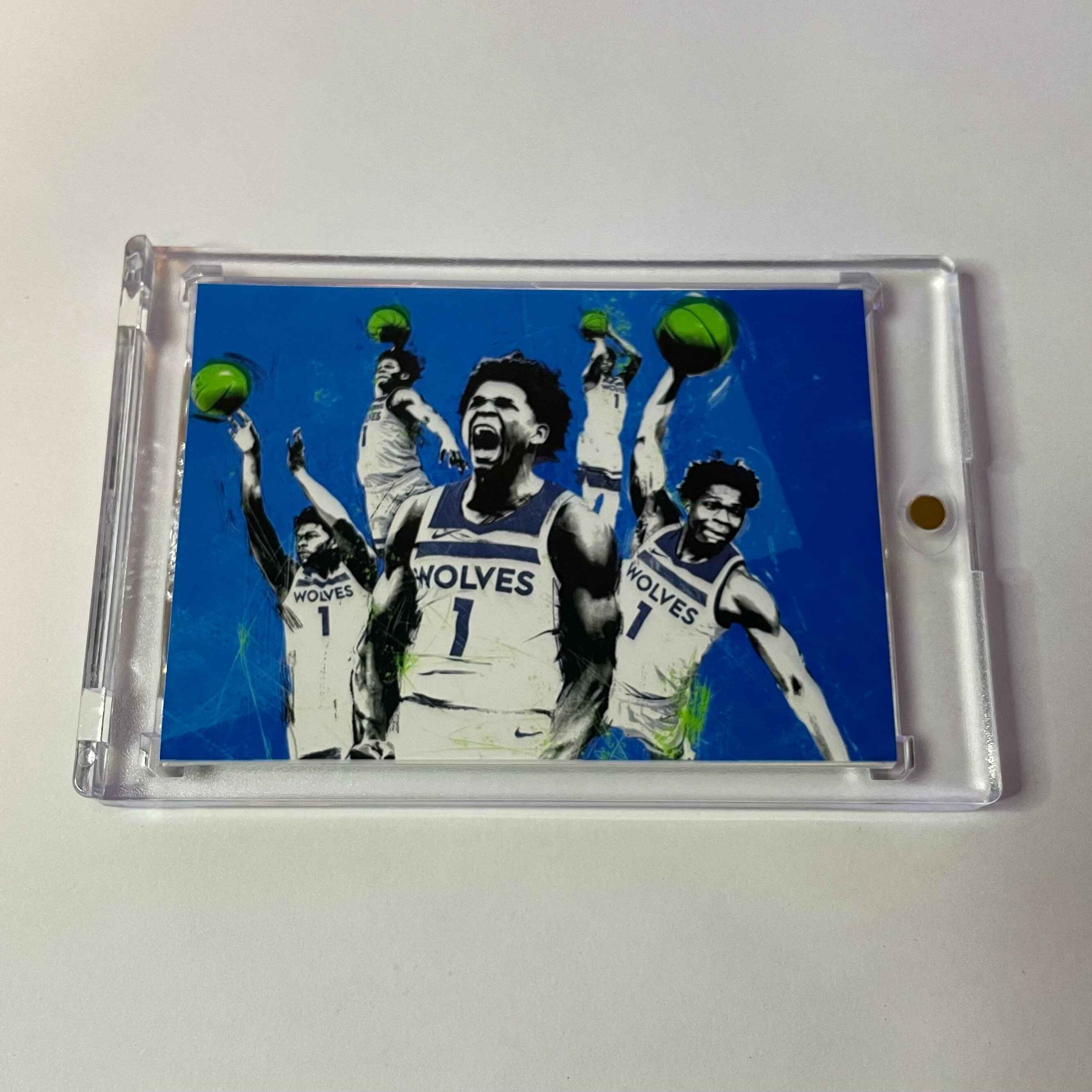Custom Anthony Edwards Patch Card
