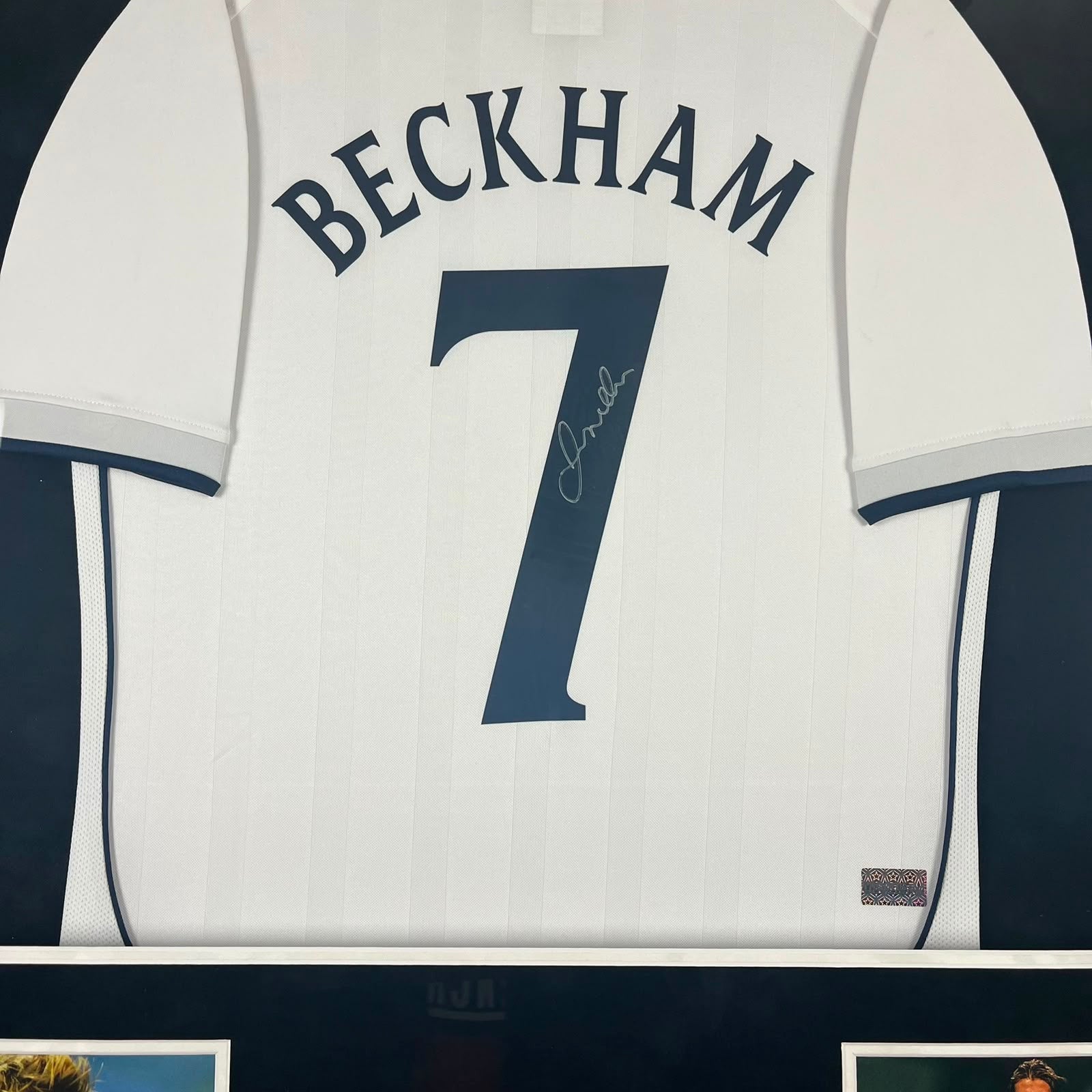 David Beckham Signed Jersey Framed