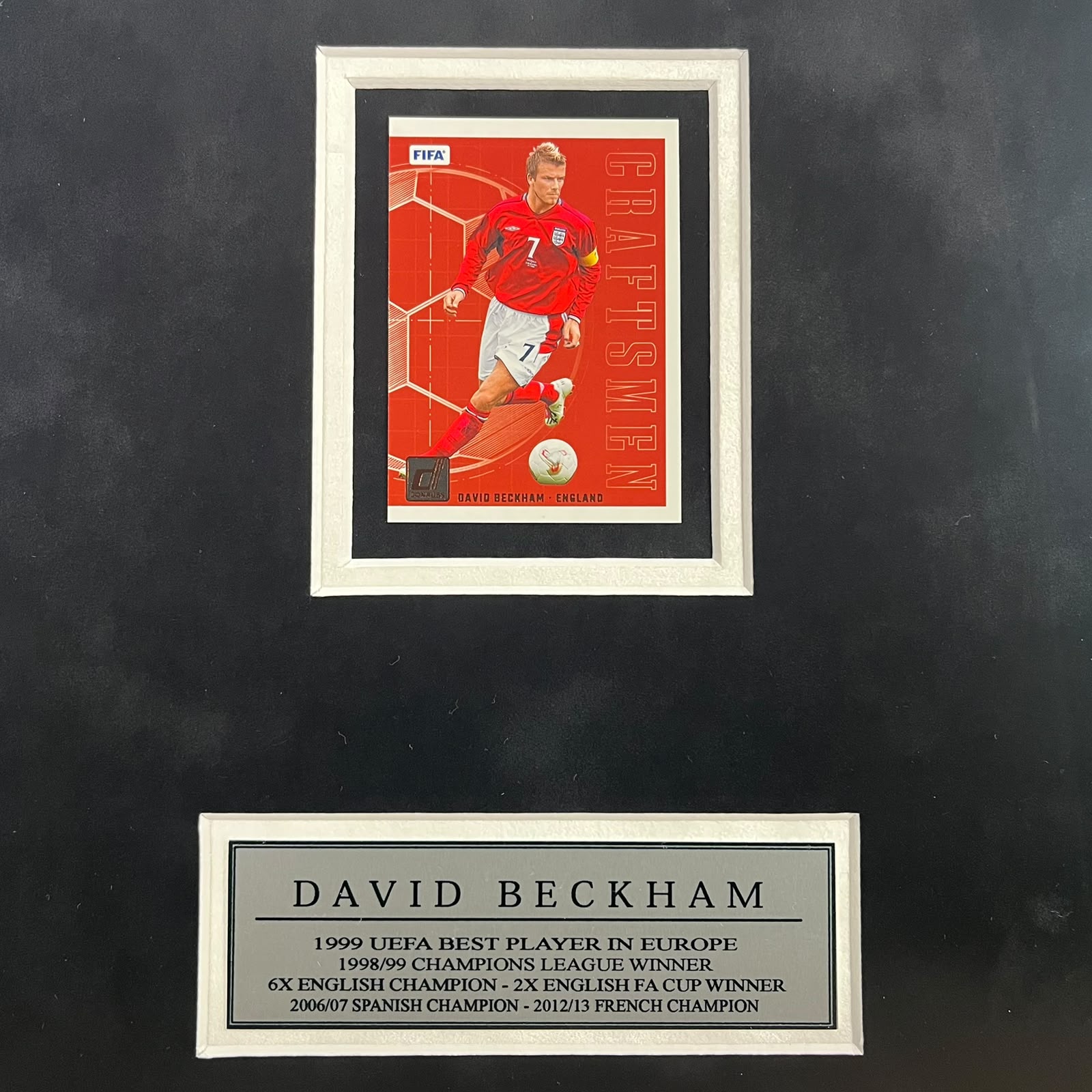 David Beckham Signed Jersey Framed