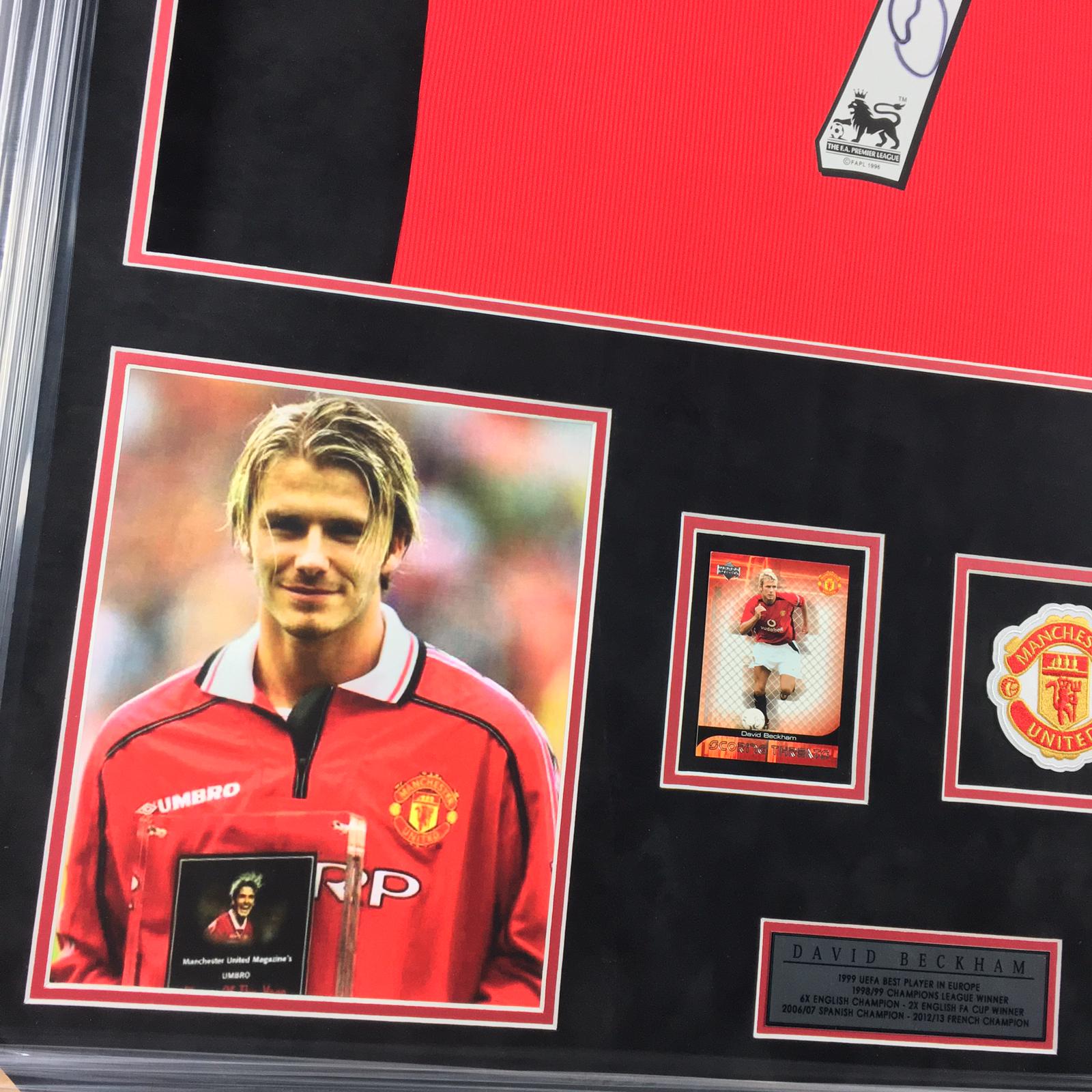 David Beckham Signed Jersey Framed