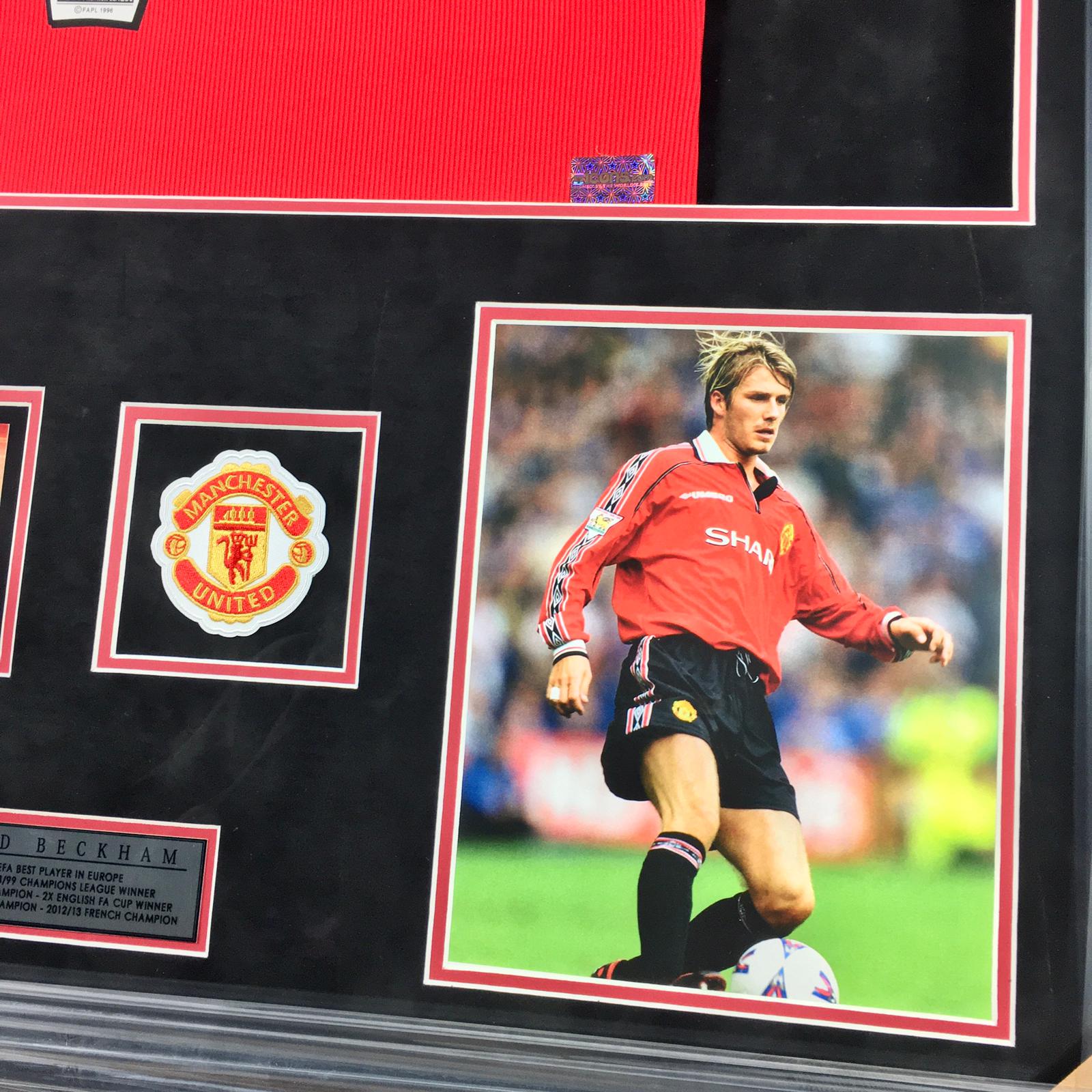 David Beckham Signed Jersey Framed
