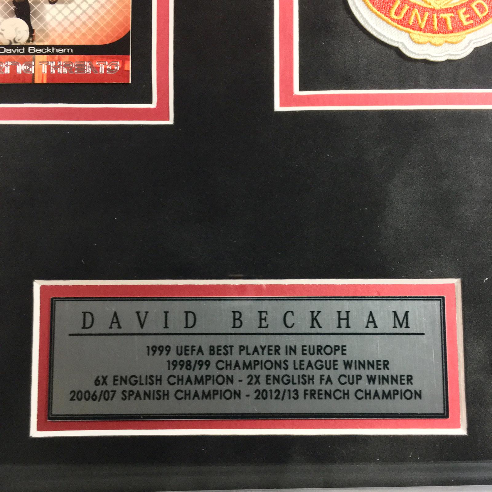 David Beckham Signed Jersey Framed