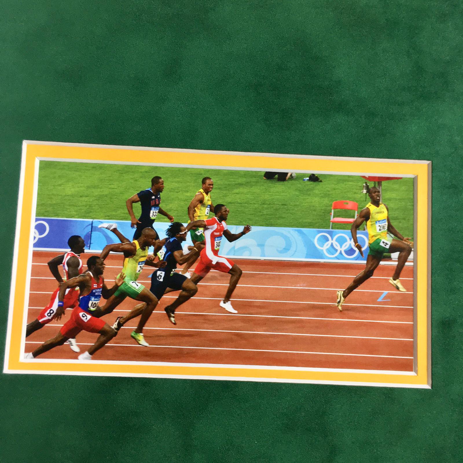 Usain Bolt Signed Jersey Framed