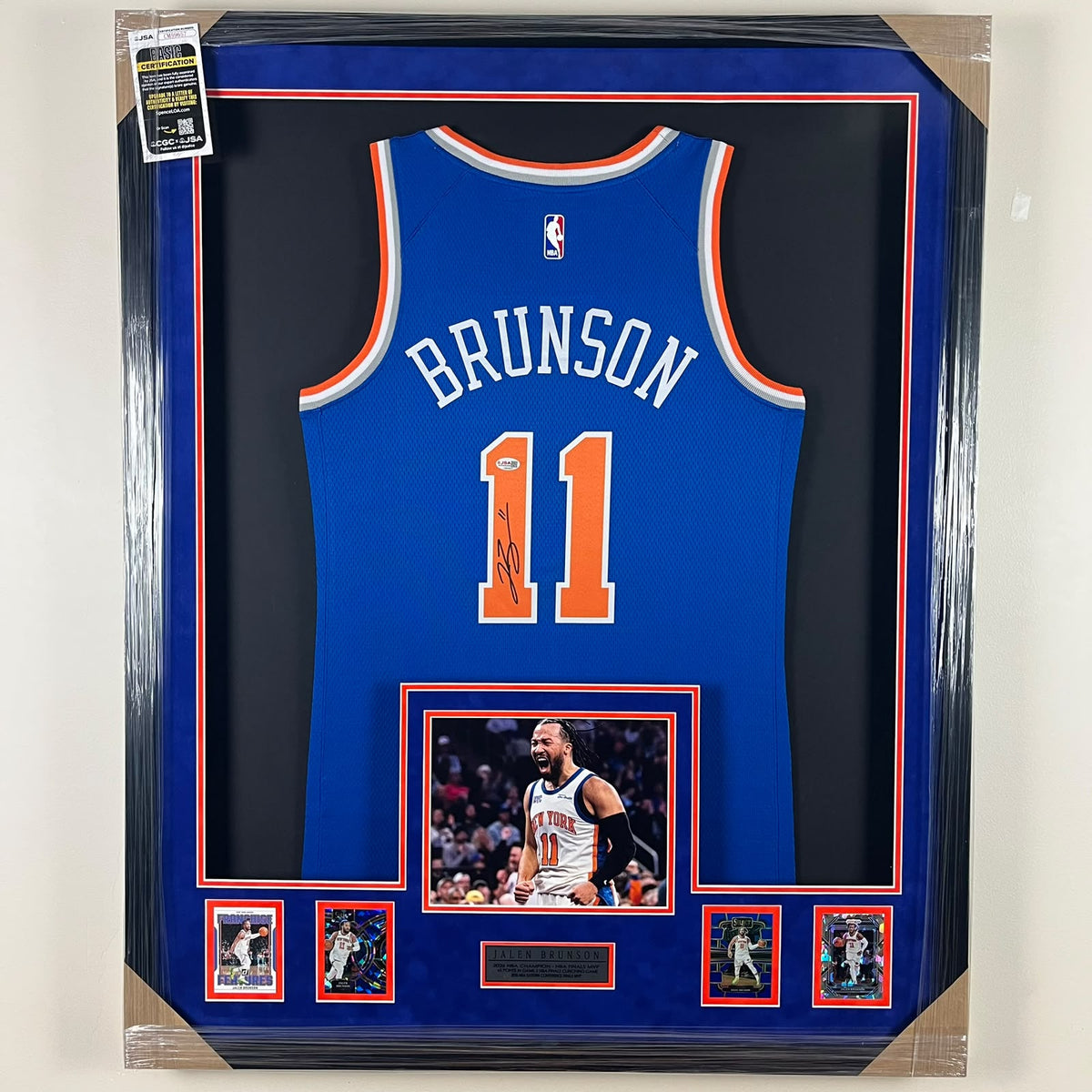 Jalen Brunson Signed Jersey Framed
