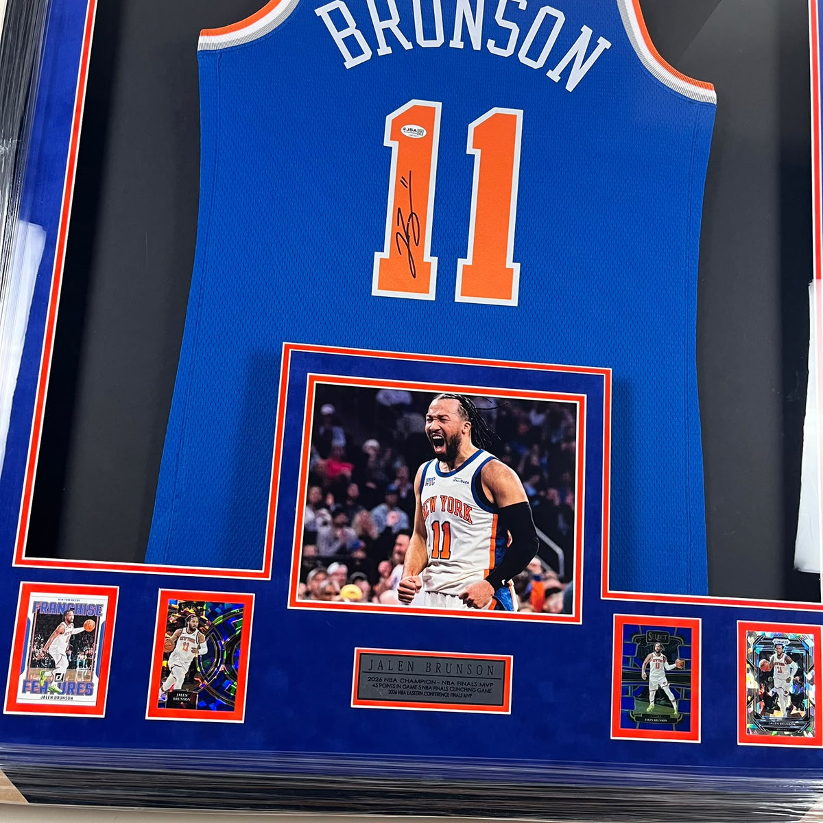 Jalen Brunson Signed Jersey Framed