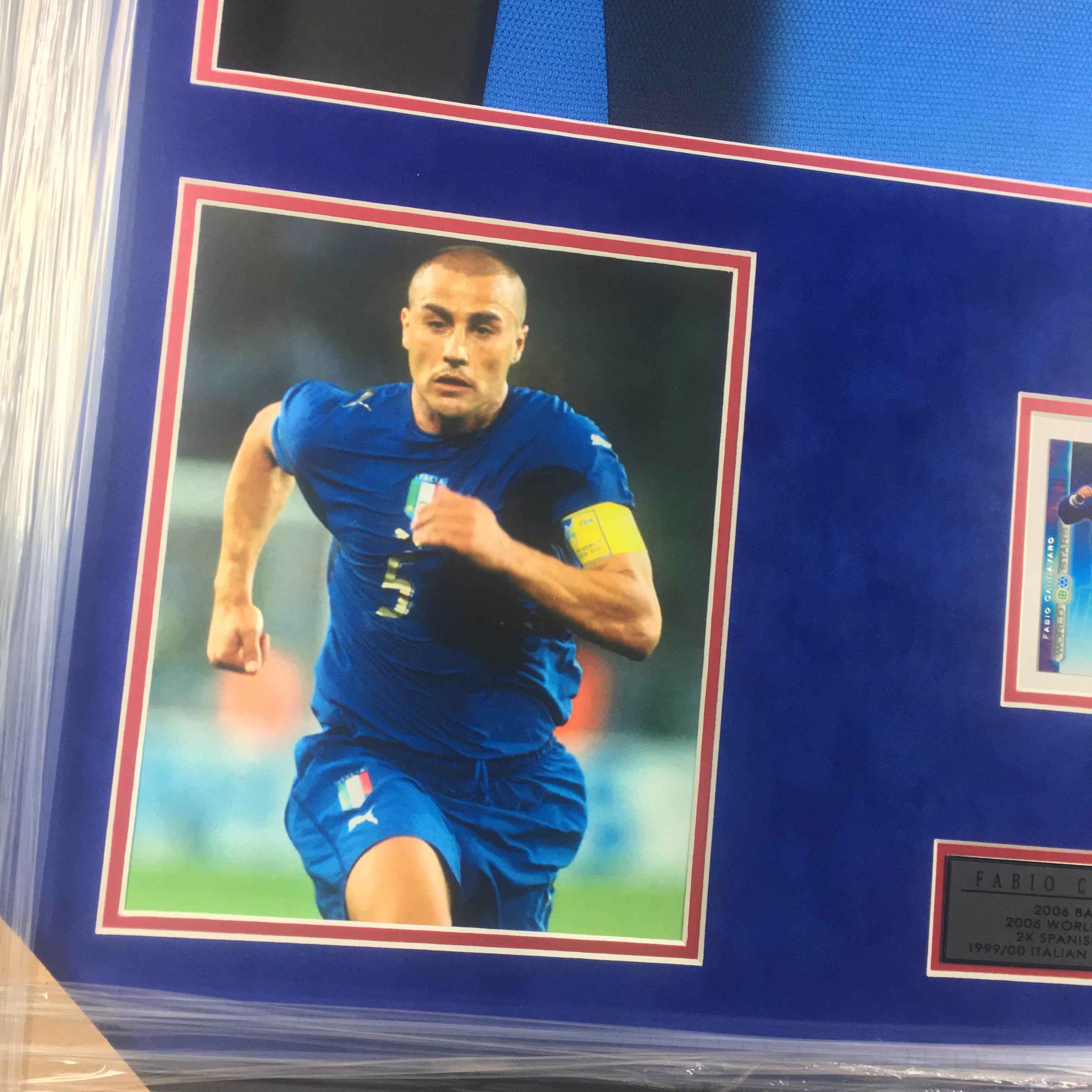 Fabio Cannavaro Signed Jersey Framed