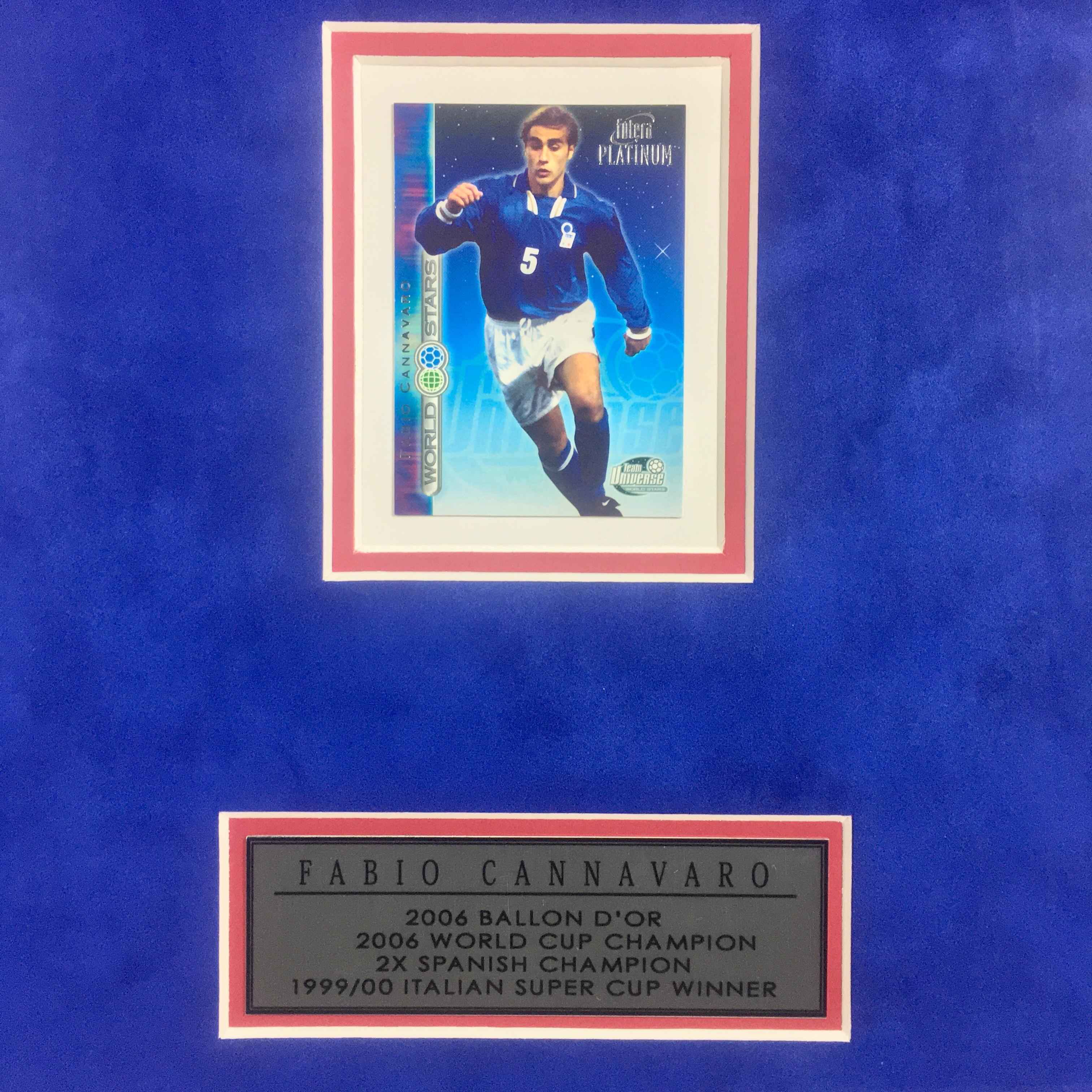 Fabio Cannavaro Signed Jersey Framed