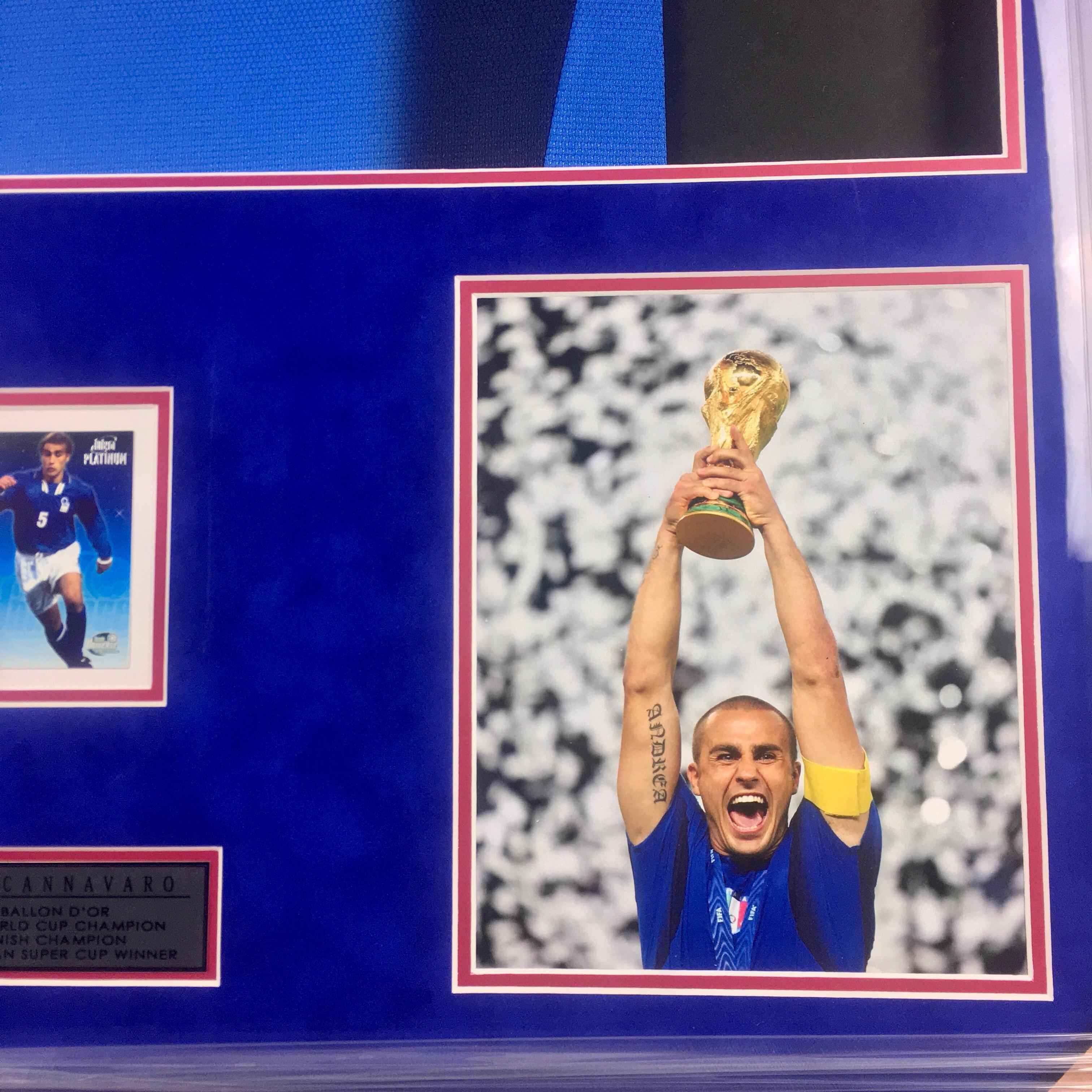Fabio Cannavaro Signed Jersey Framed