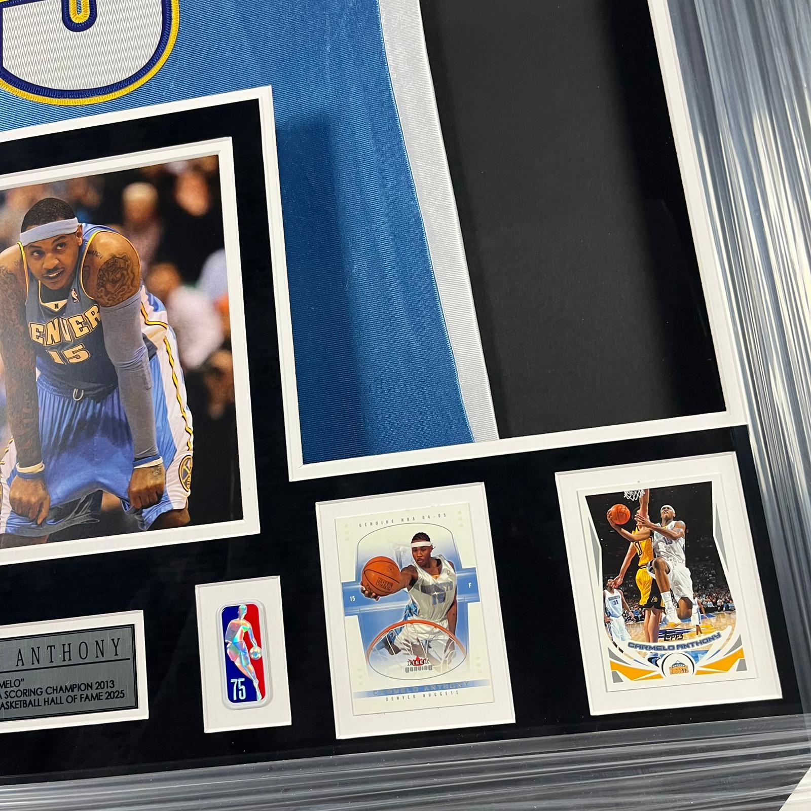 Carmelo Anthony Signed Jersey Framed