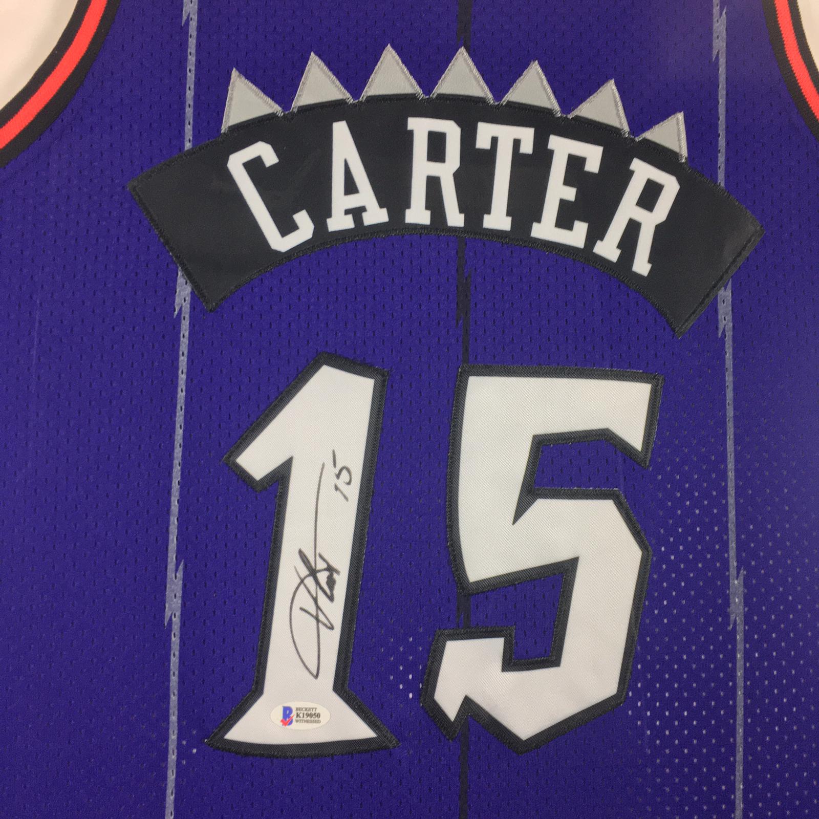 Vince Carter Signed Jersey Framed