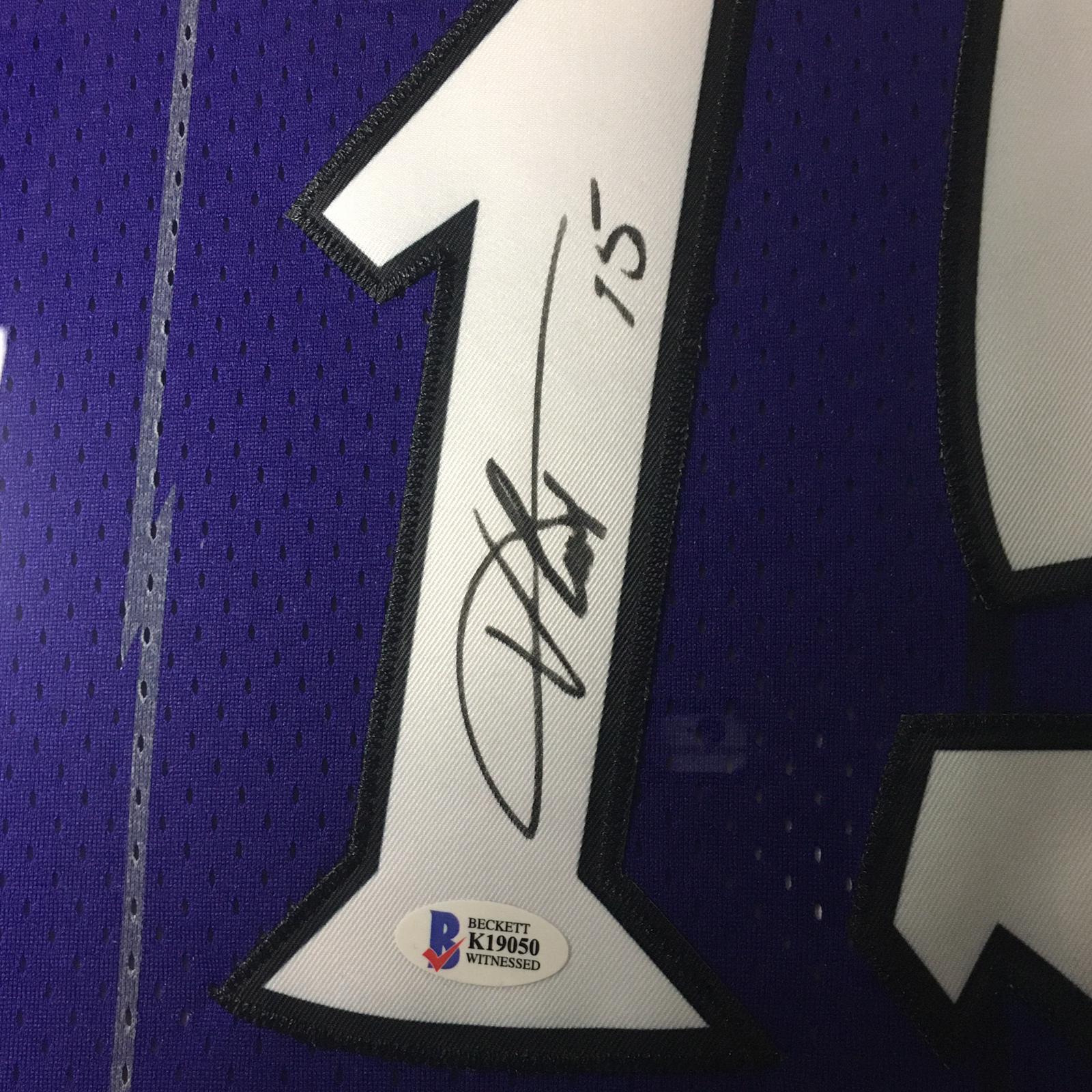 Vince Carter Signed Jersey Framed