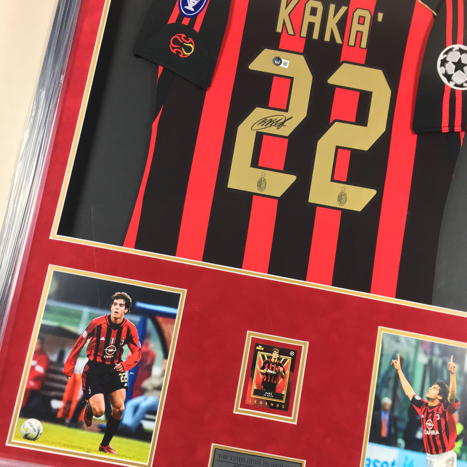 Kaka Signed Jersey Framed