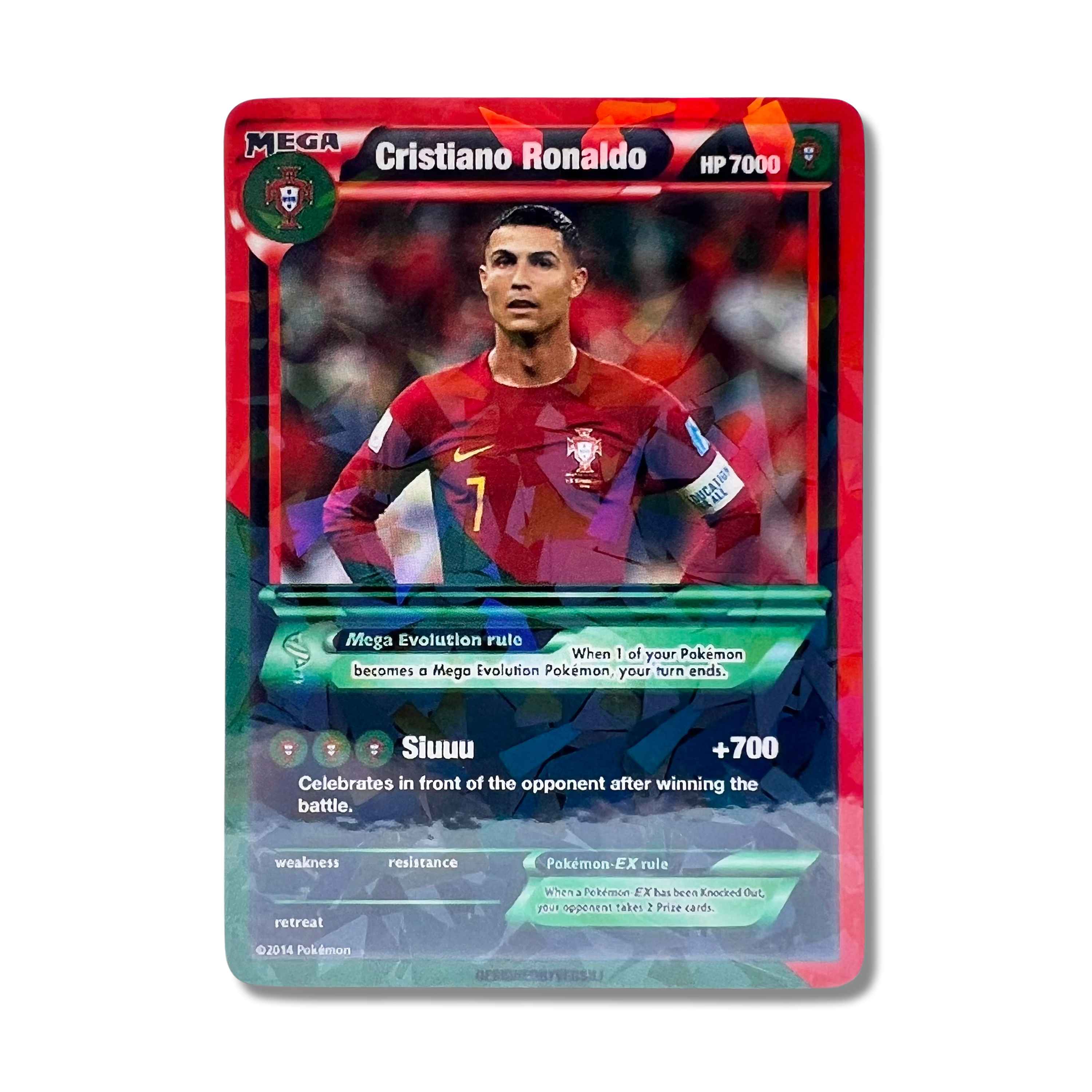 Cristiano Ronaldo Pokemon Card