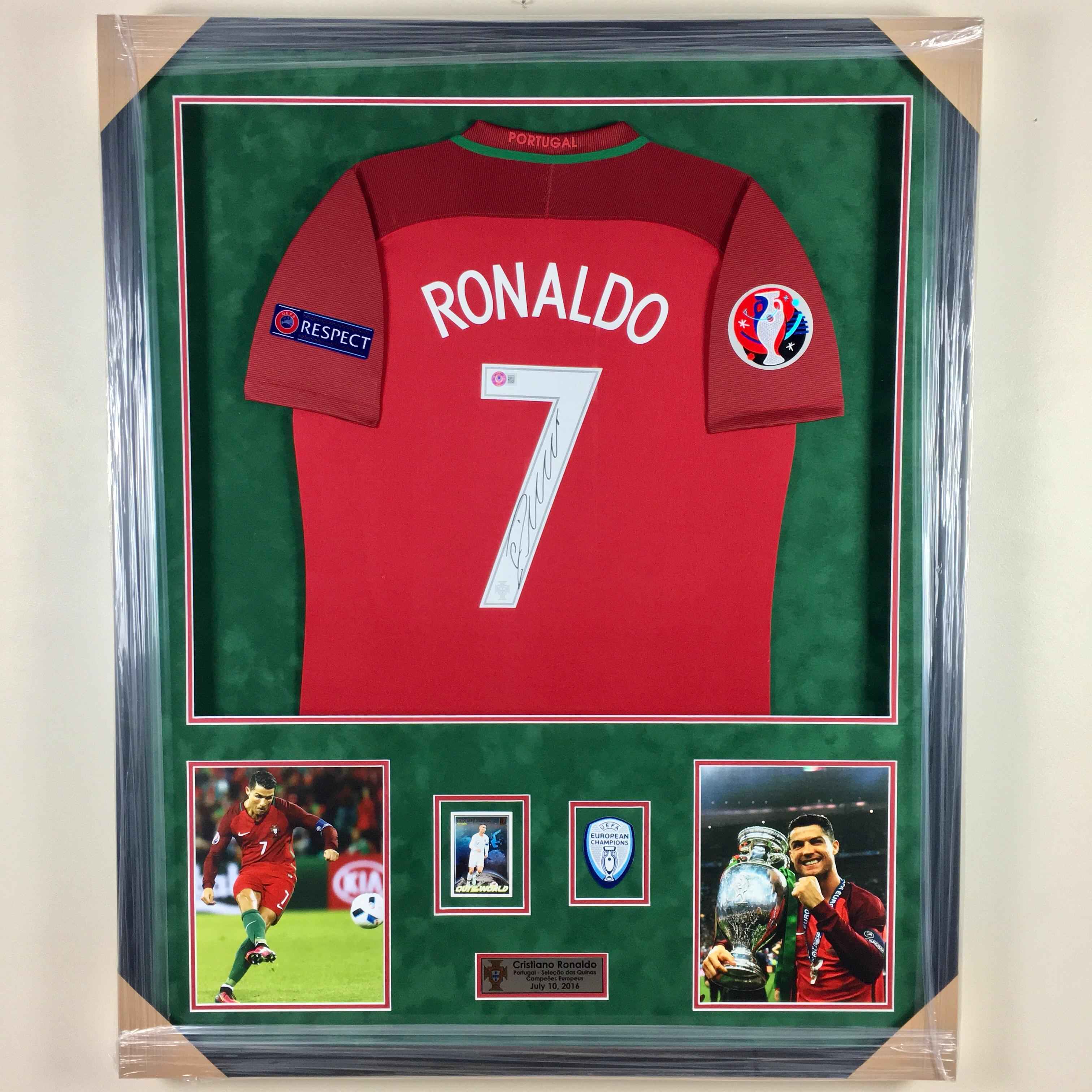 Cristiano Ronaldo Signed Jersey Framed