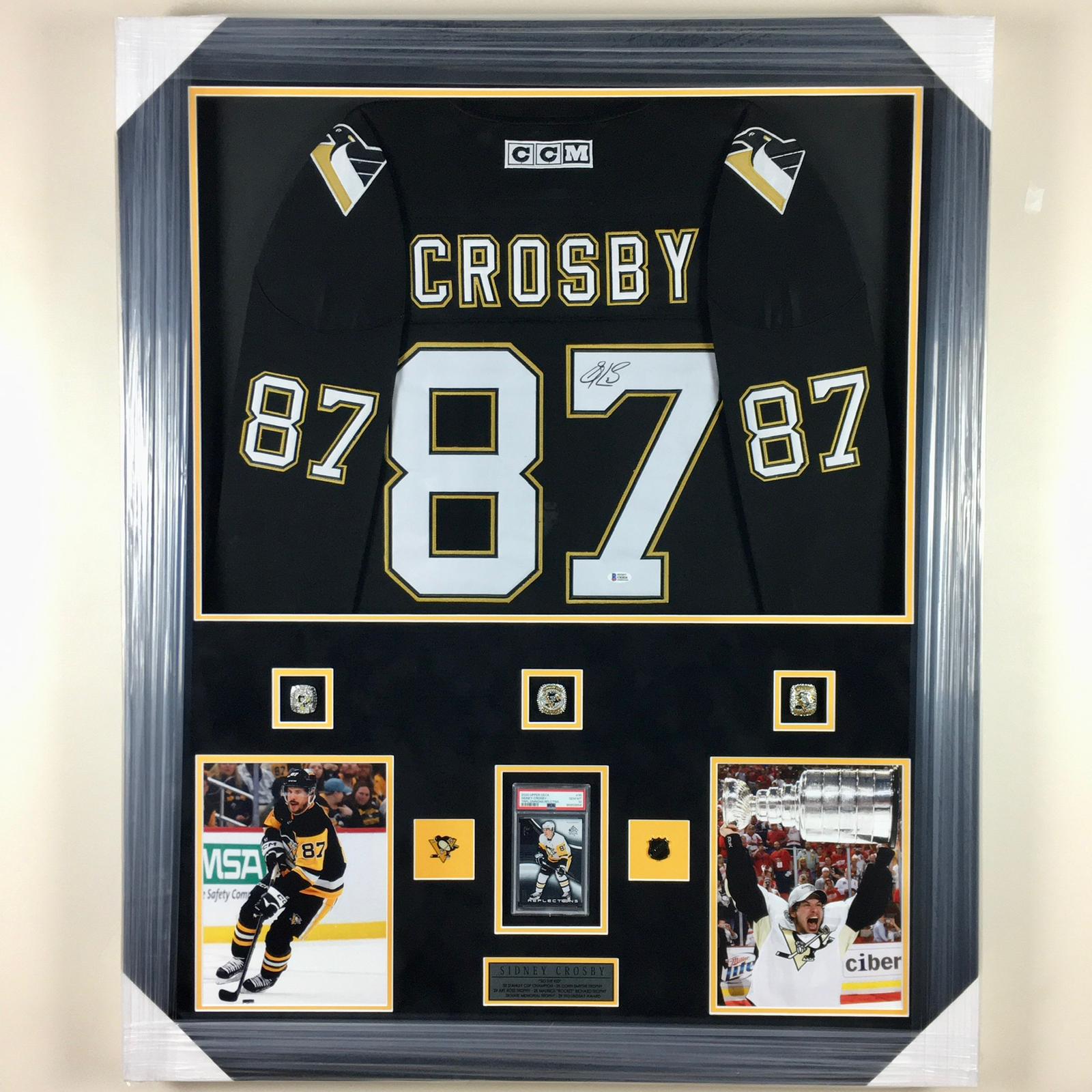Sidney Crosby Signed Jersey Framed