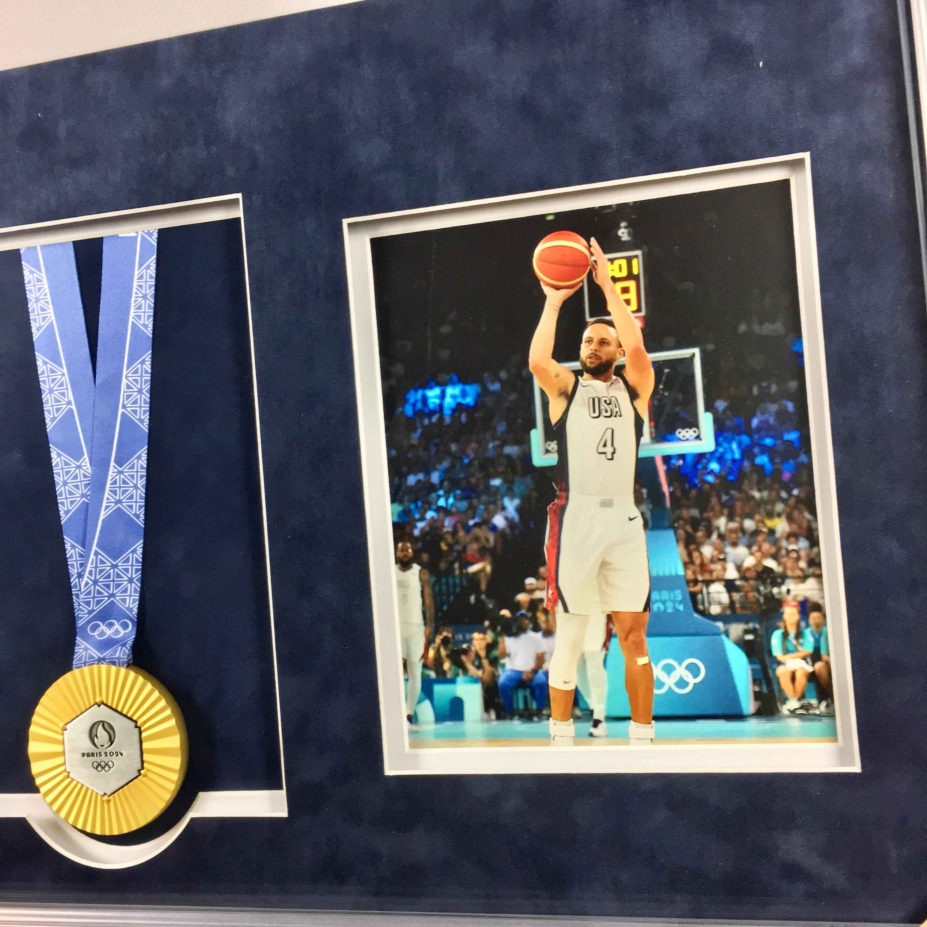 Stephen Curry Signed Jersey Framed