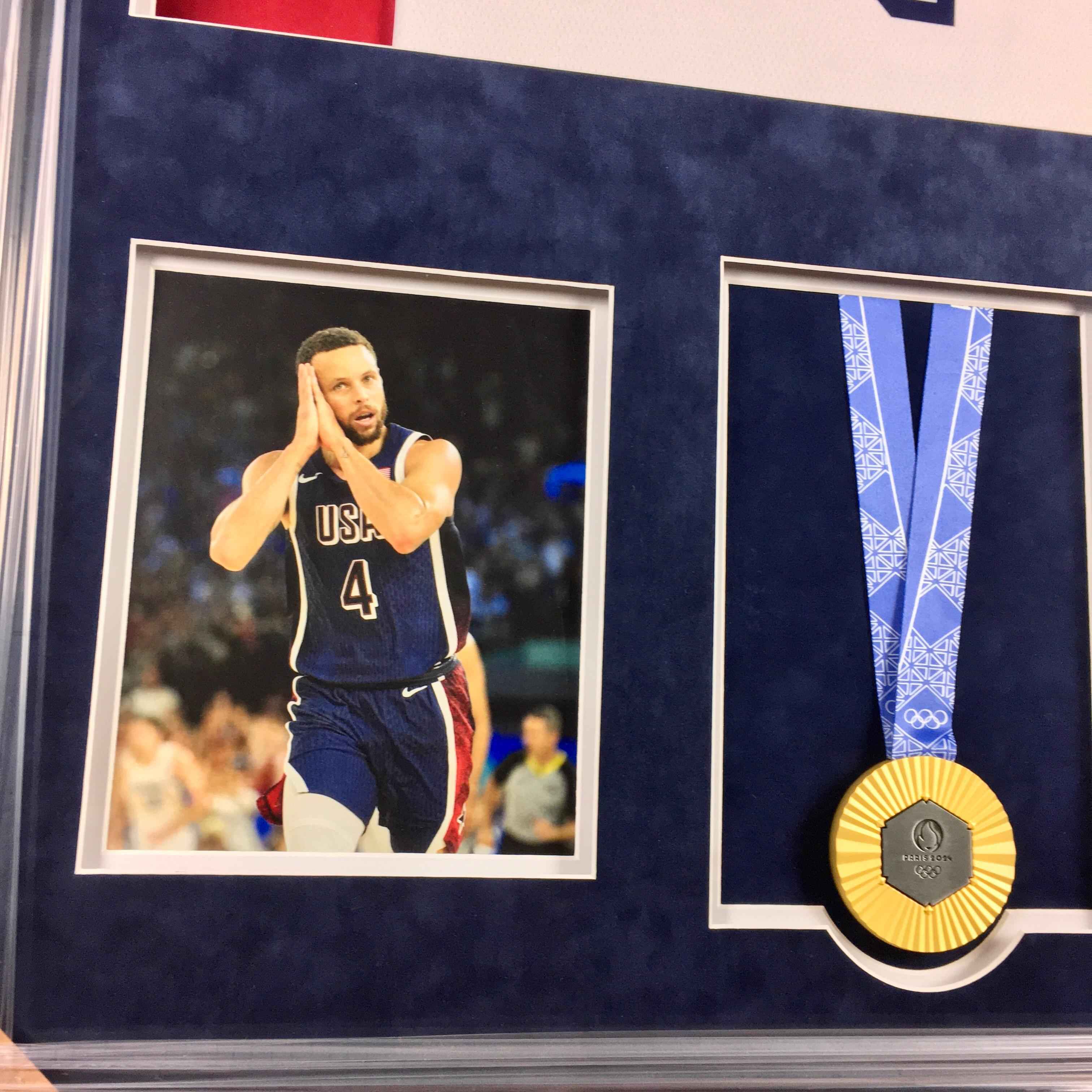 Stephen Curry Signed Jersey Framed