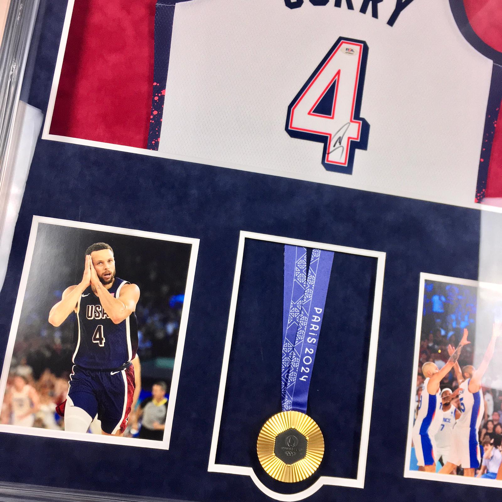 Stephen Curry Signed Jersey Framed