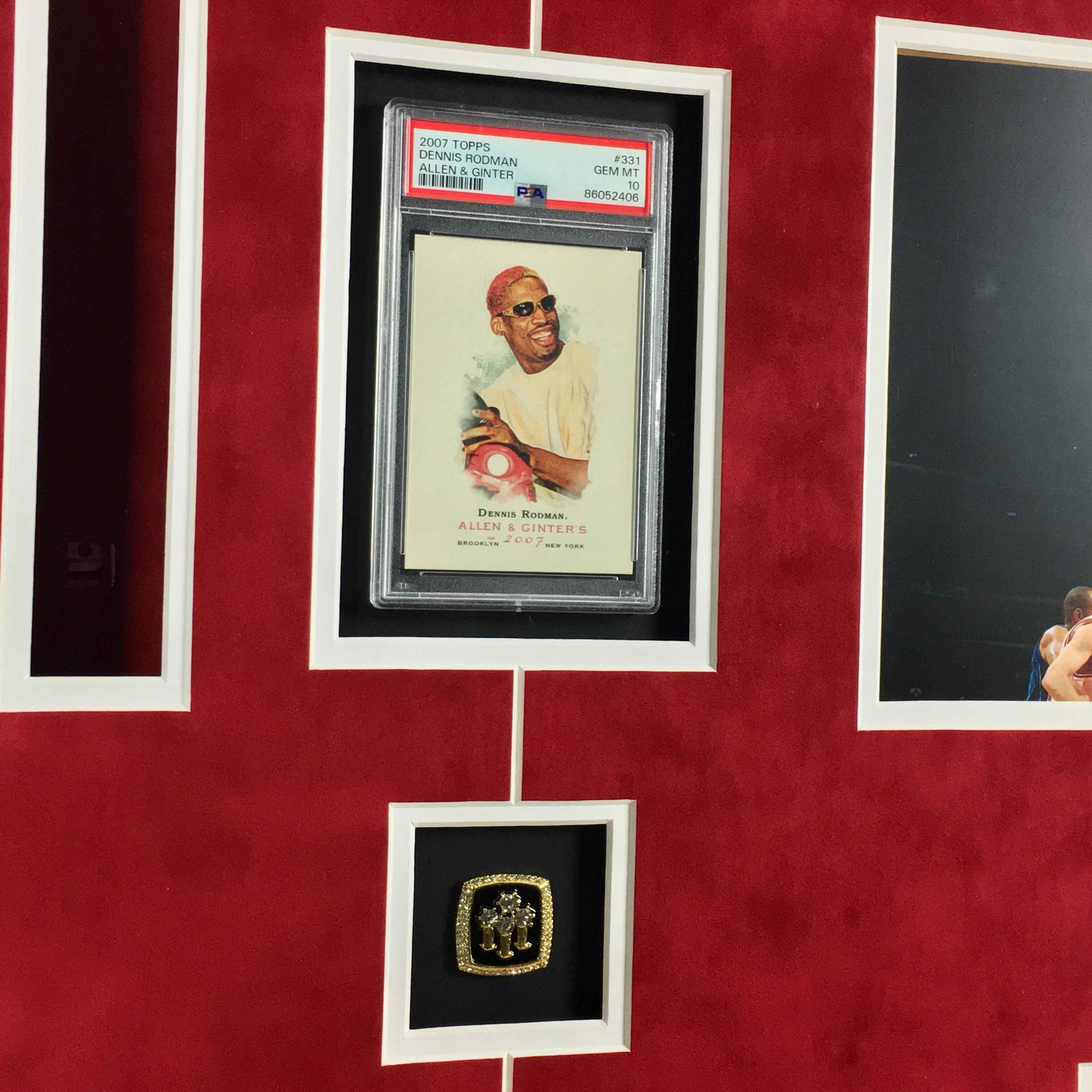 Dennis Rodman Signed Jersey Framed