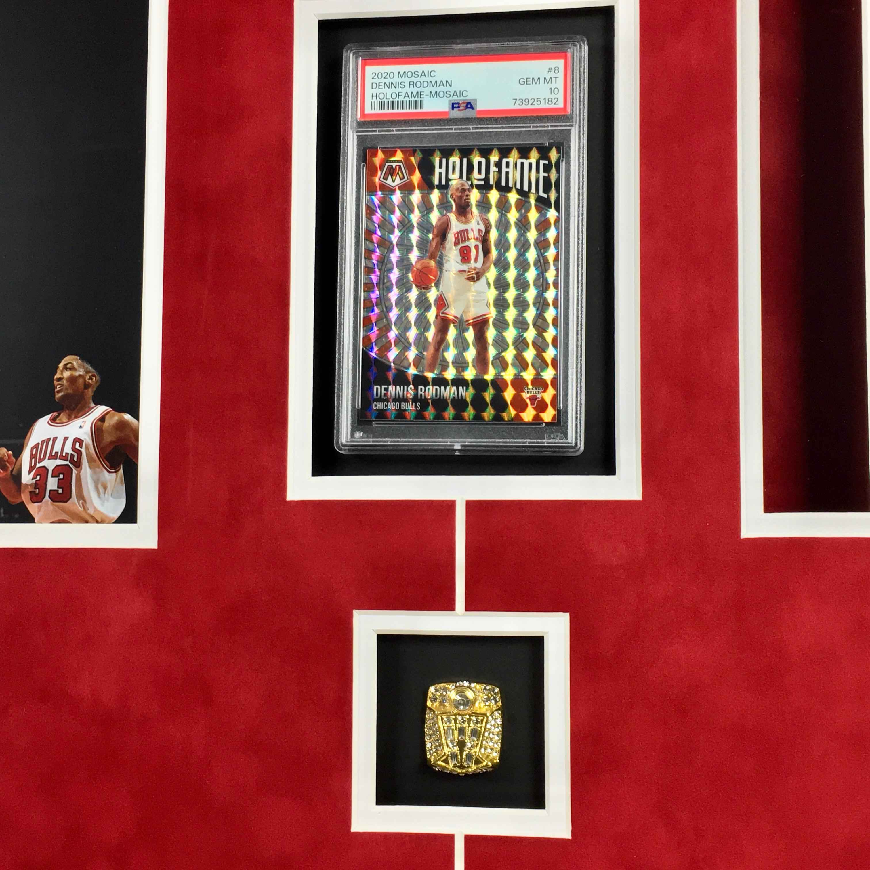 Dennis Rodman Signed Jersey Framed