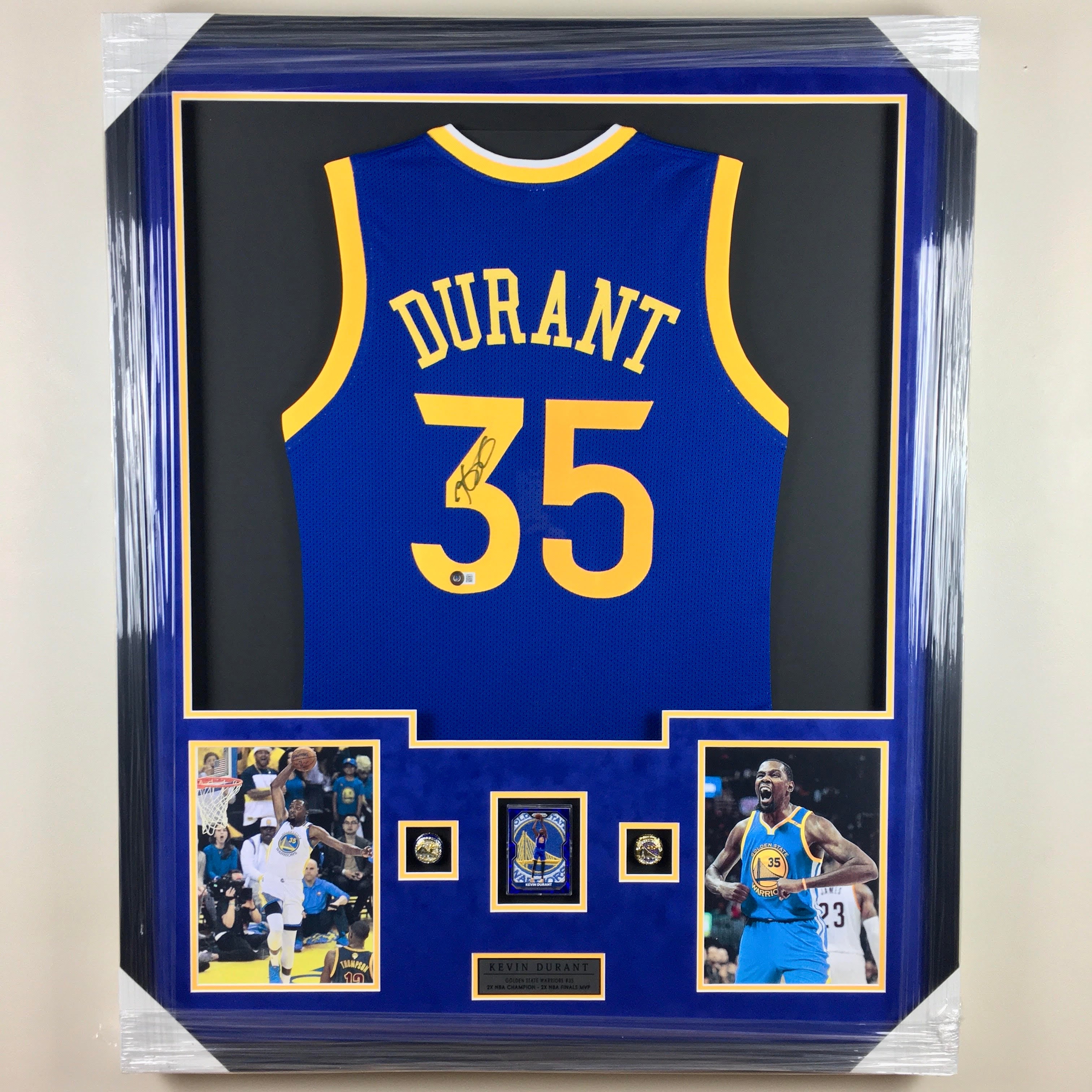 Kevin Durant Signed Jersey Framed