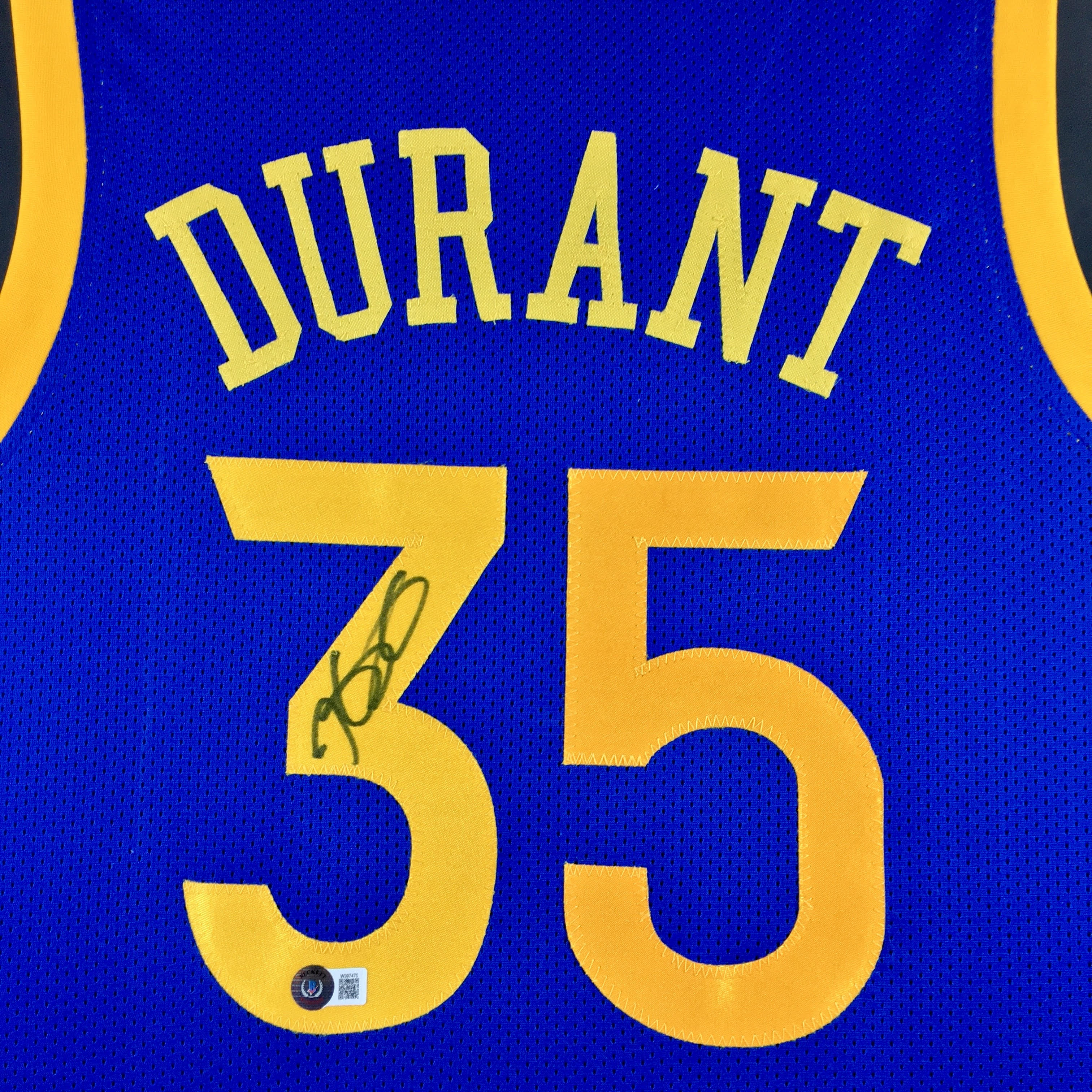Kevin Durant Signed Jersey Framed