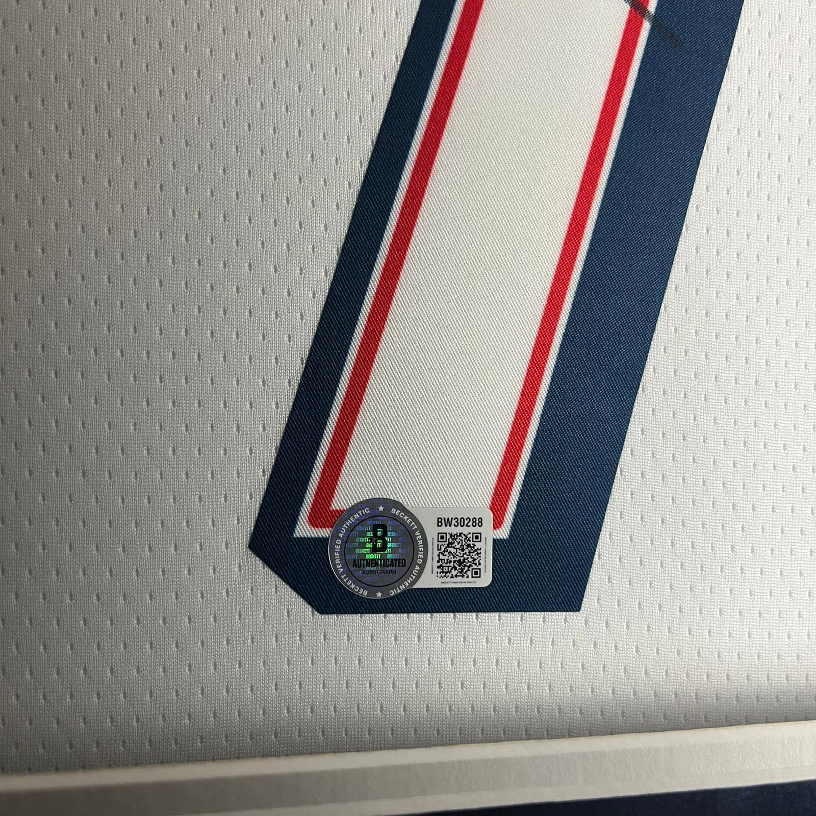 Kevin Durant Signed Jersey Framed