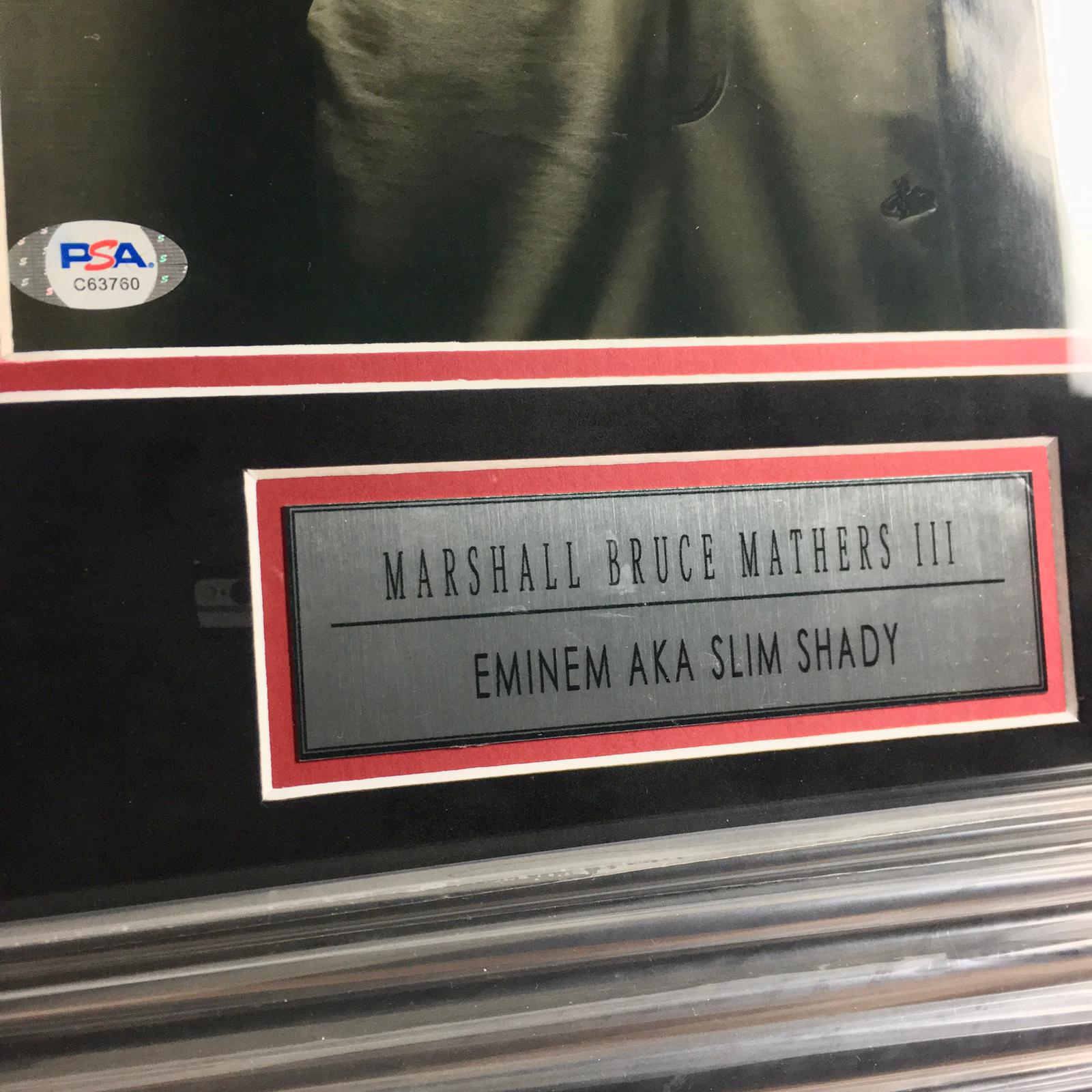 Eminem Signed Photo Framed