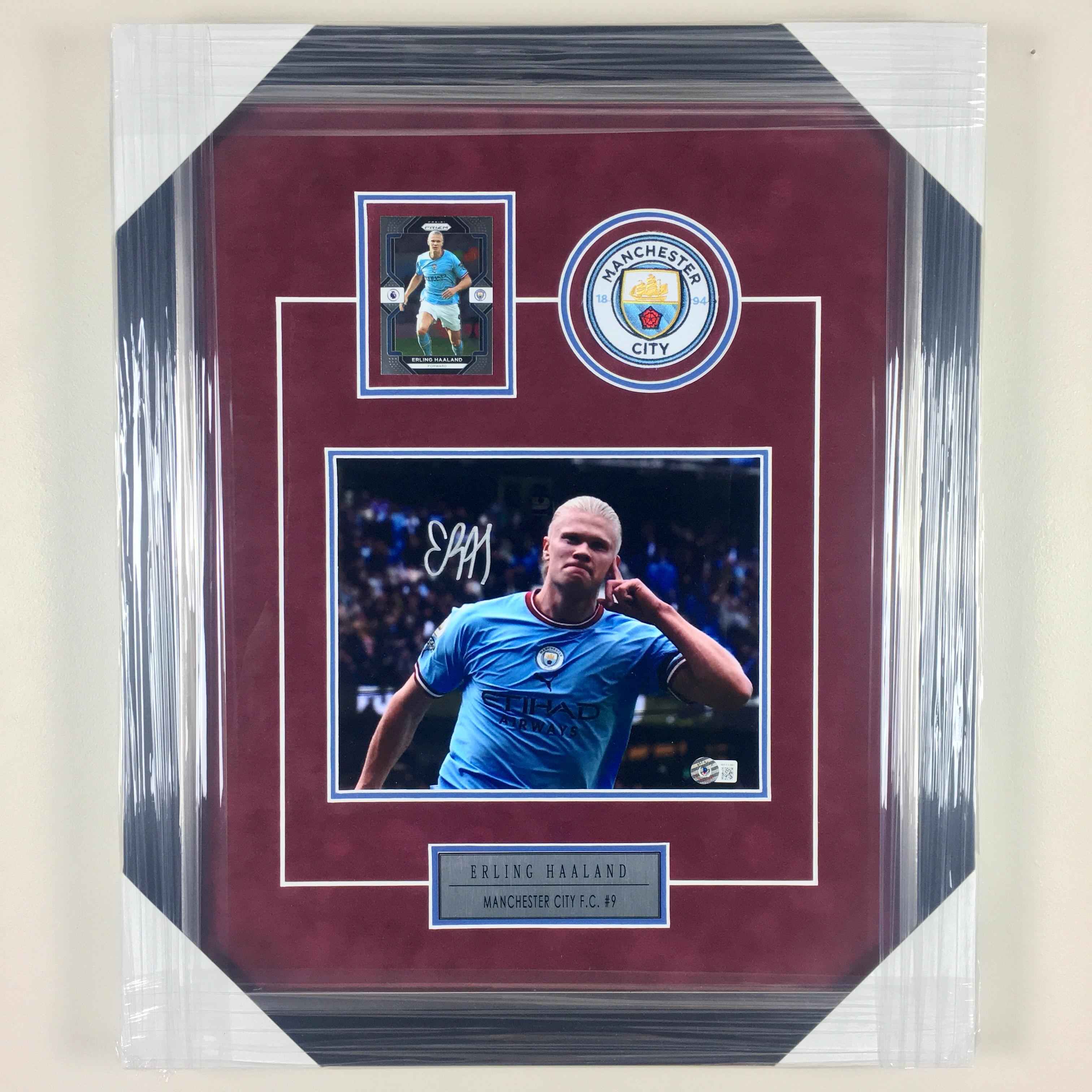 Erling Haaland Signed Photo Framed