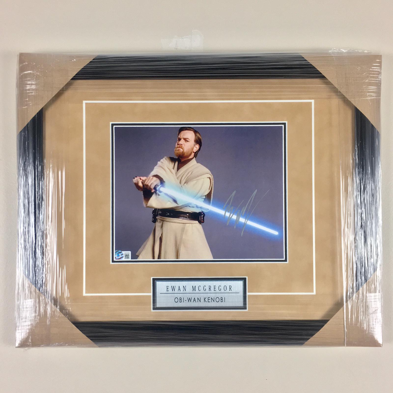 Obi-Wan Kenobi Ewan McGregor Signed Photo Framed