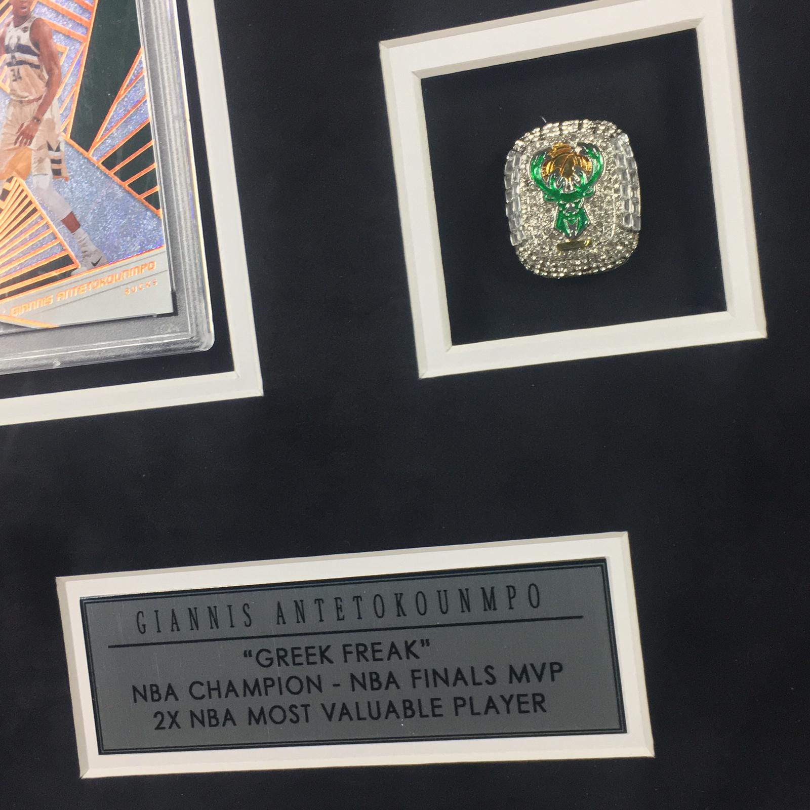 Giannis Antetokounmpo Signed Jersey Framed