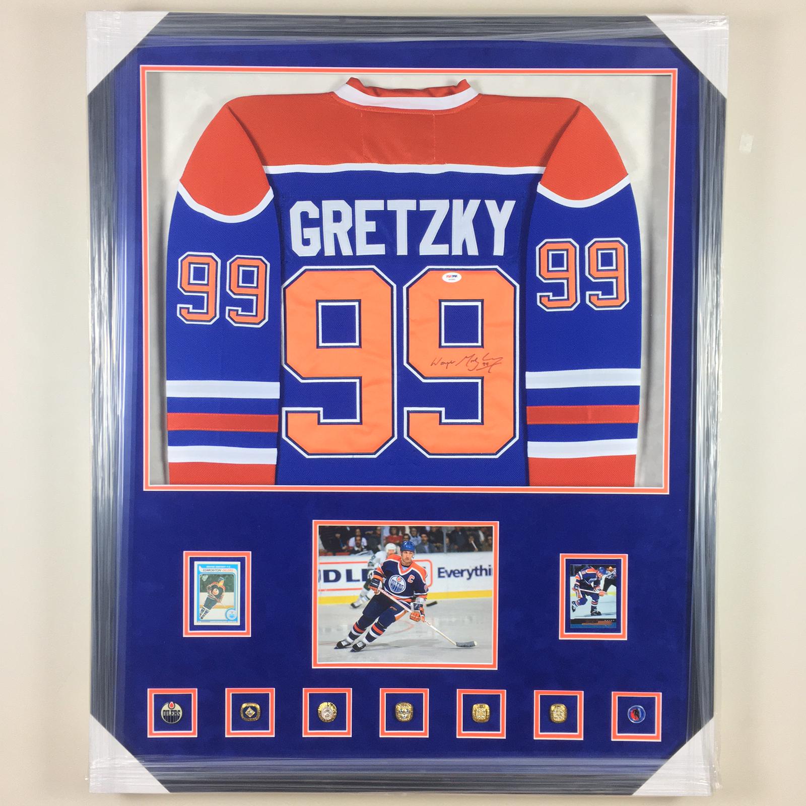 Wayne Gretzky Signed Jersey Framed