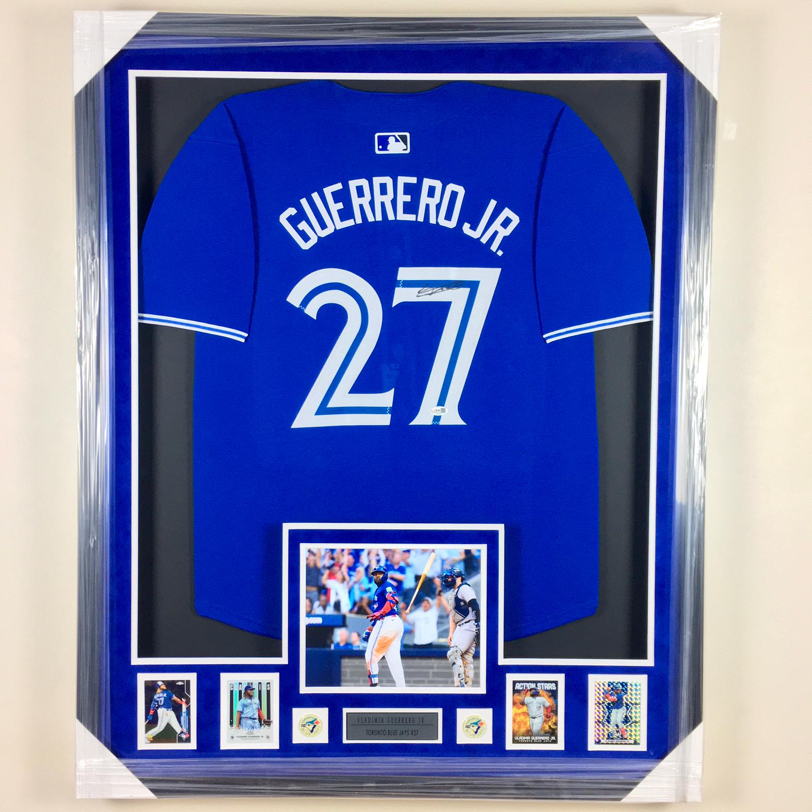 Vlad Guerrero Jr Signed Jersey Framed