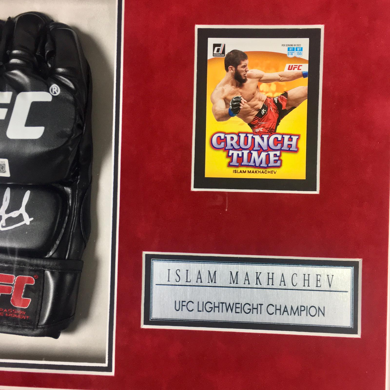 Islam Makhachev Signed Glove Framed