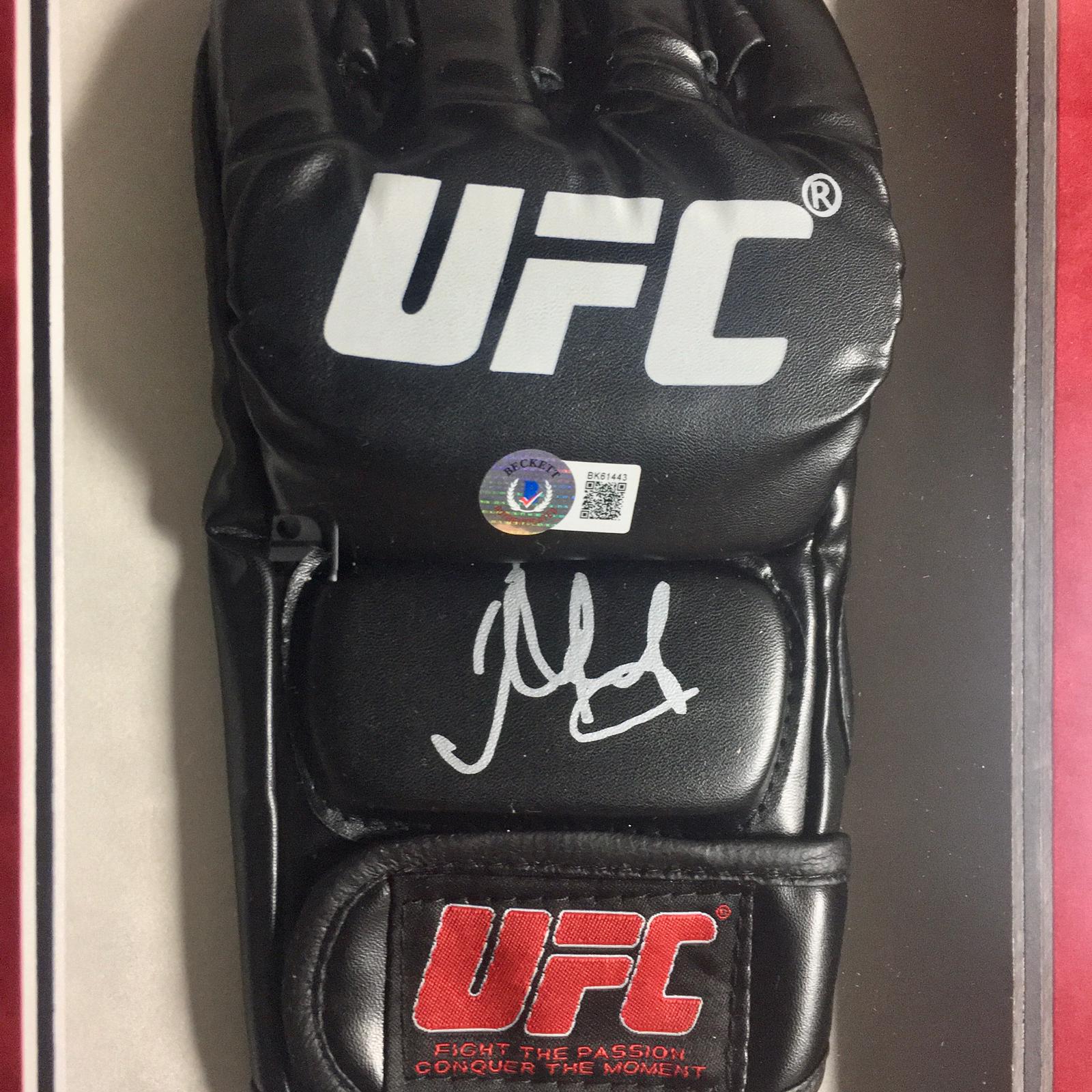 Islam Makhachev Signed Glove Framed