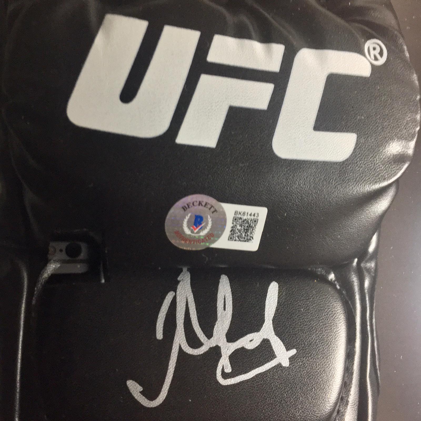 Islam Makhachev Signed Glove Framed