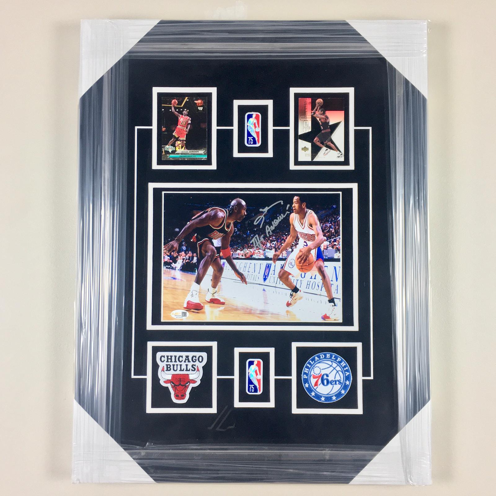 Allen Iverson Signed Photo Framed