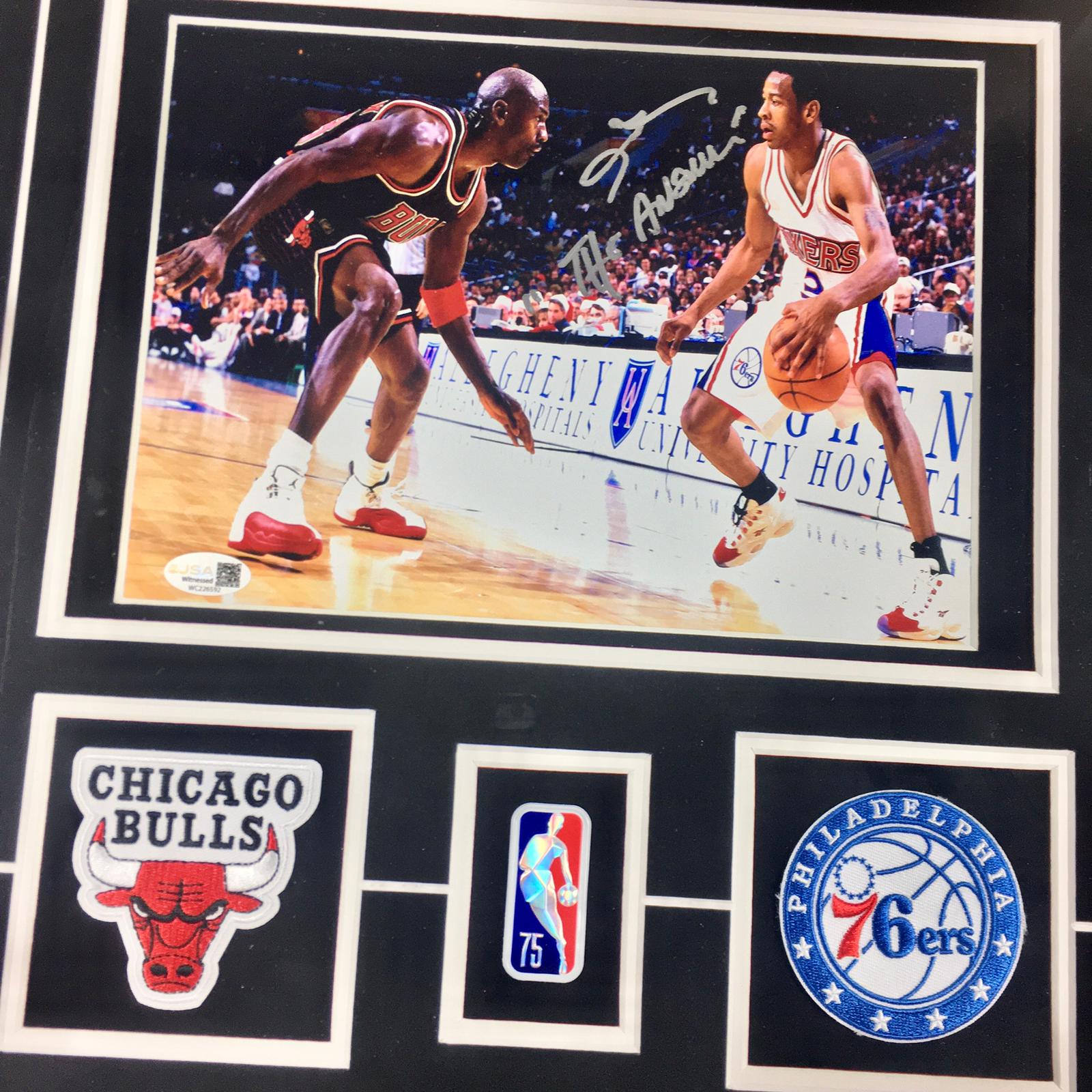 Allen Iverson Signed Photo Framed