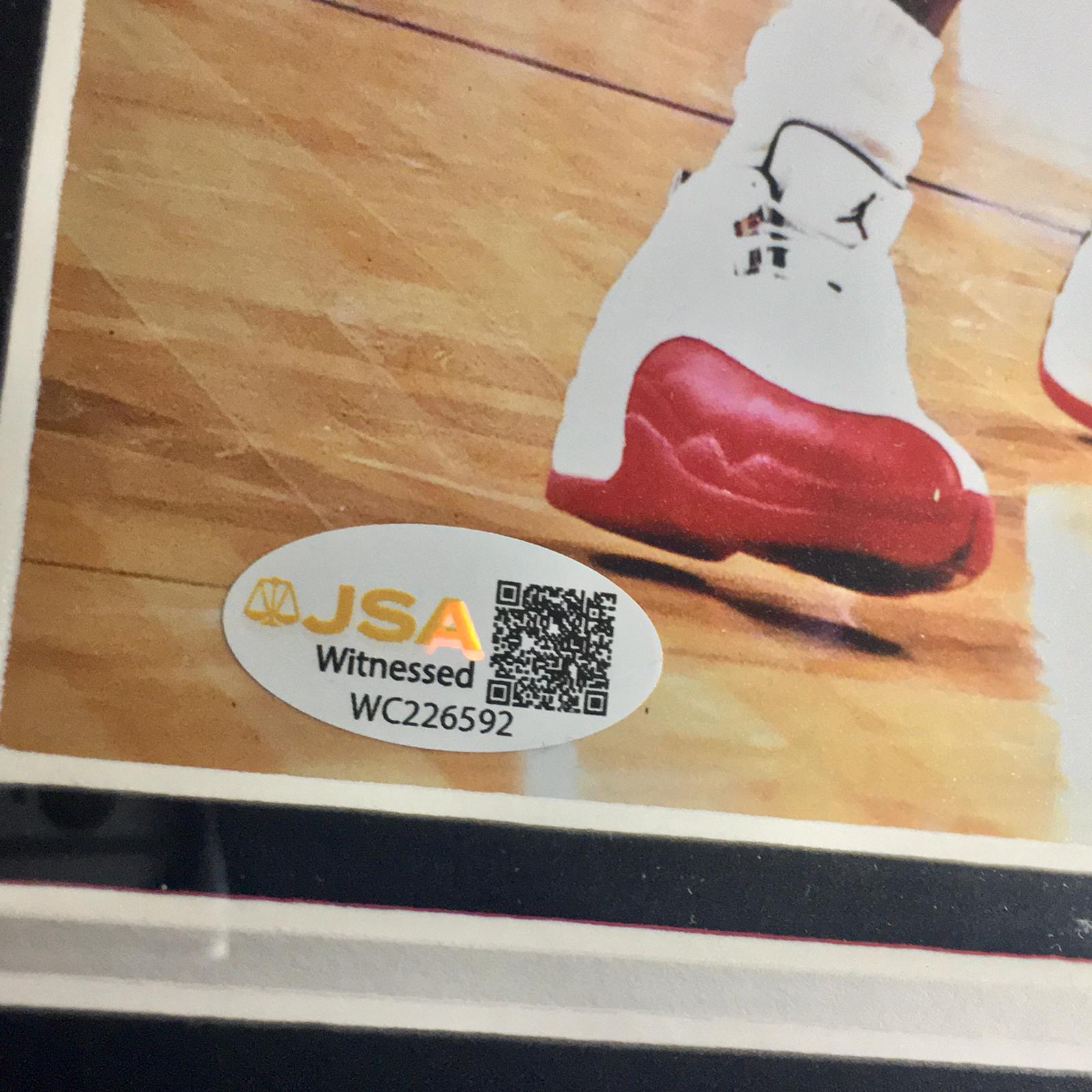 Allen Iverson Signed Photo Framed