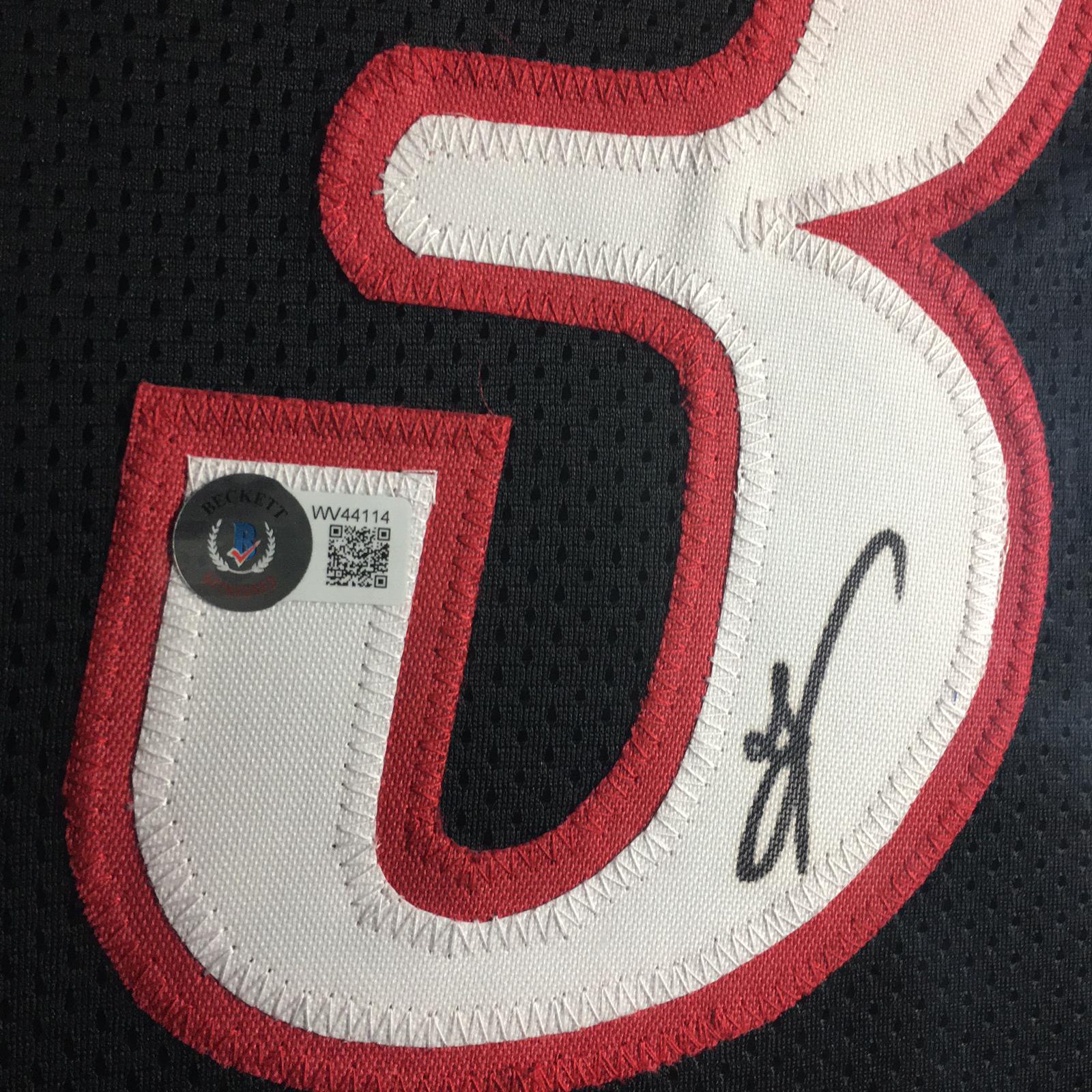 Allen Iverson Signed Jersey Framed