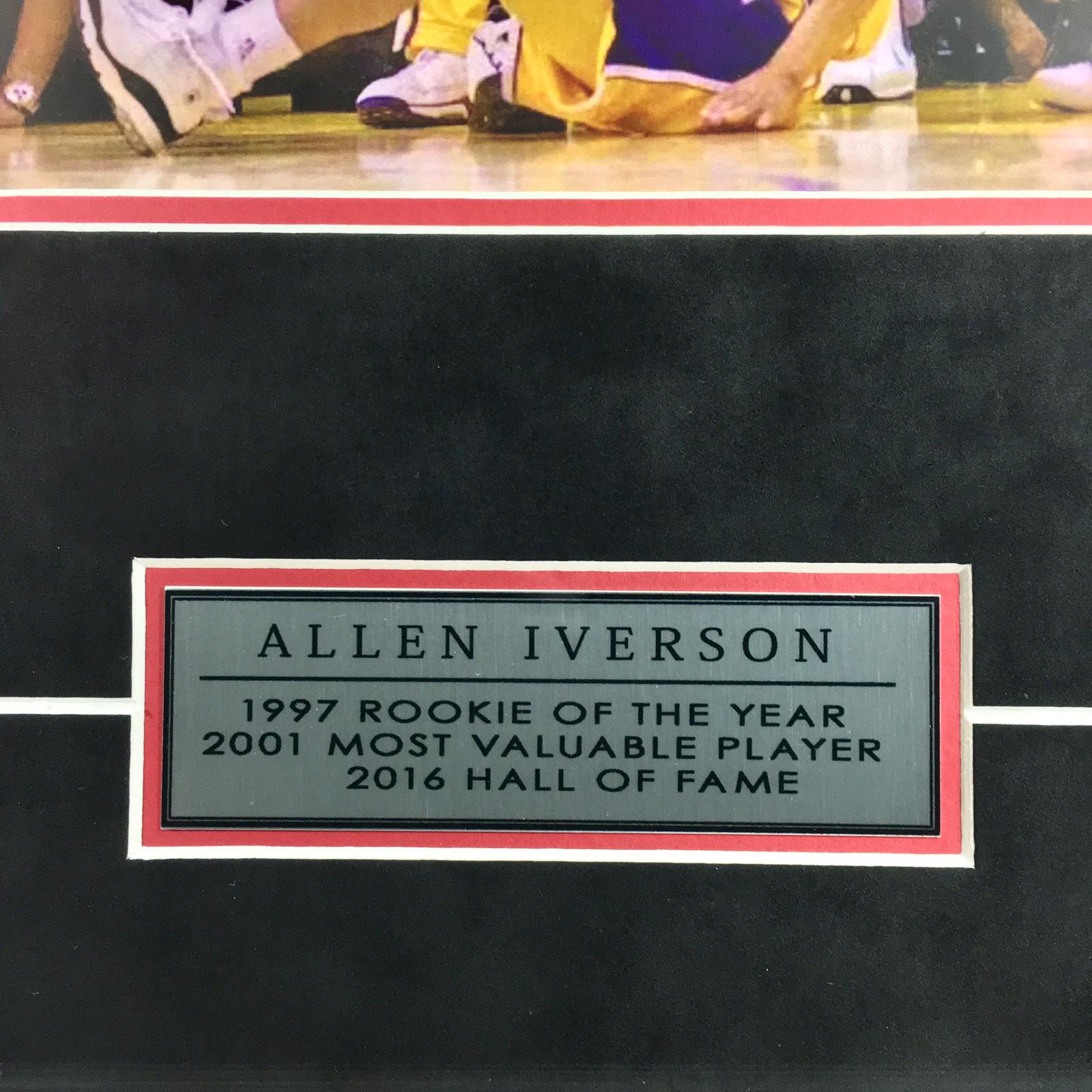Allen Iverson Signed Jersey Framed