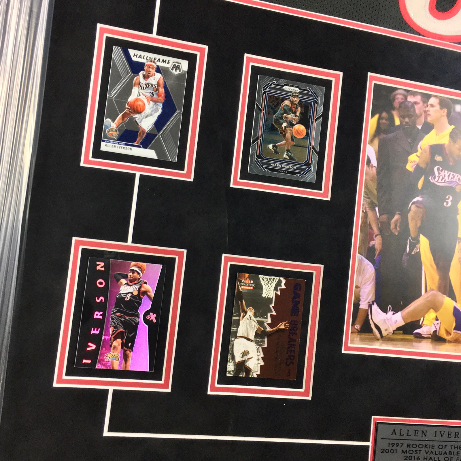 Allen Iverson Signed Jersey Framed