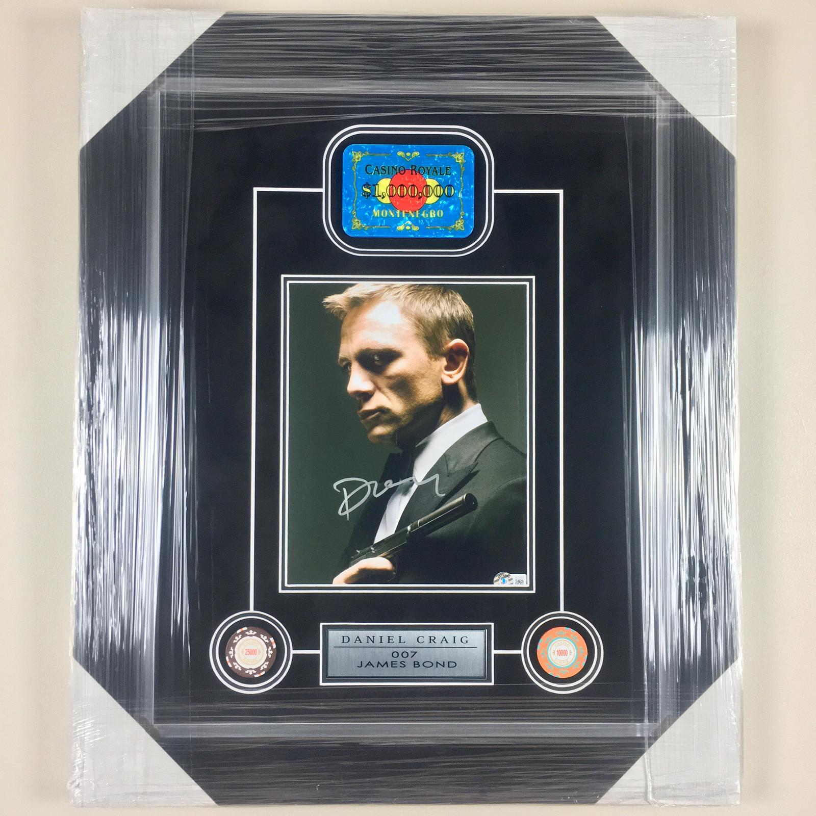 James Bond Daniel Craig Signed Photo Framed